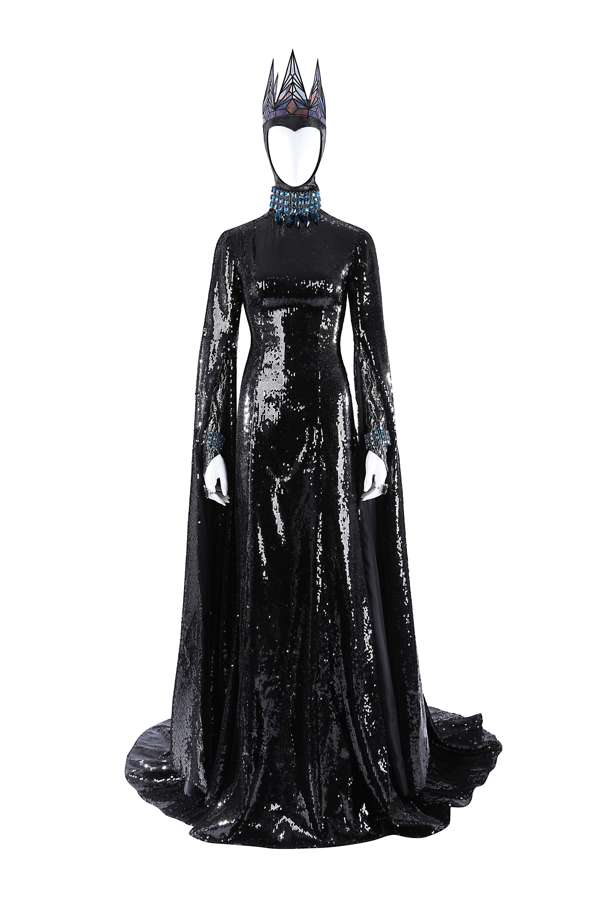 Costume de Cosplay de Reine en Robe Noire