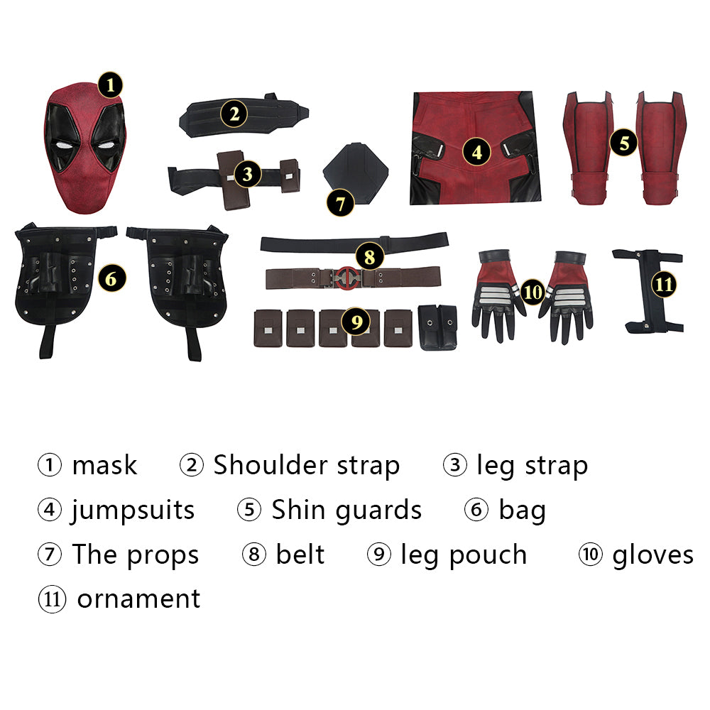 Costume de Cosplay Tenue de Wade Wilson Saison 2