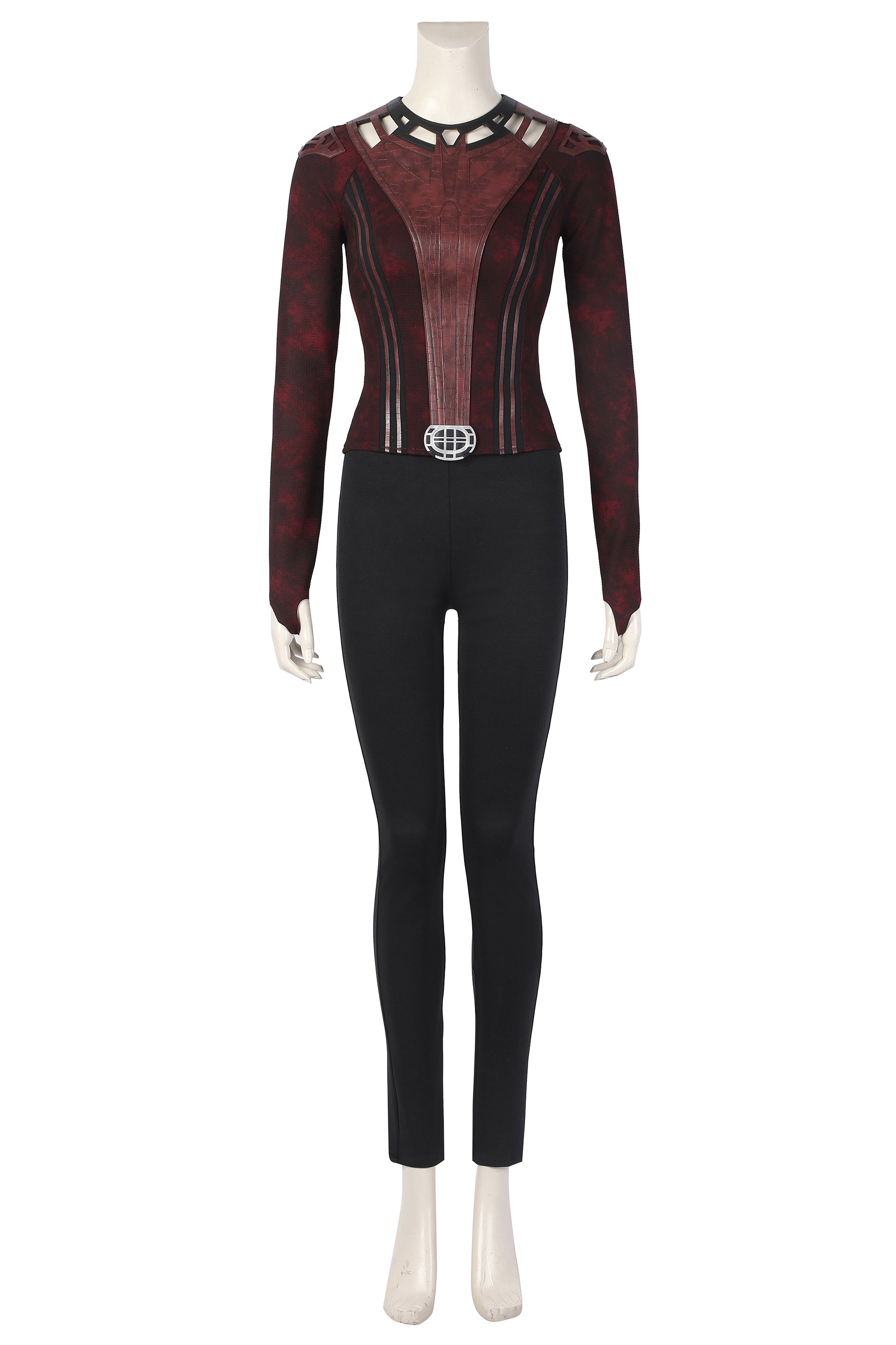 Costume Cosplay Sorcière Rouge Tenue Sombre De Wanda Maximoff