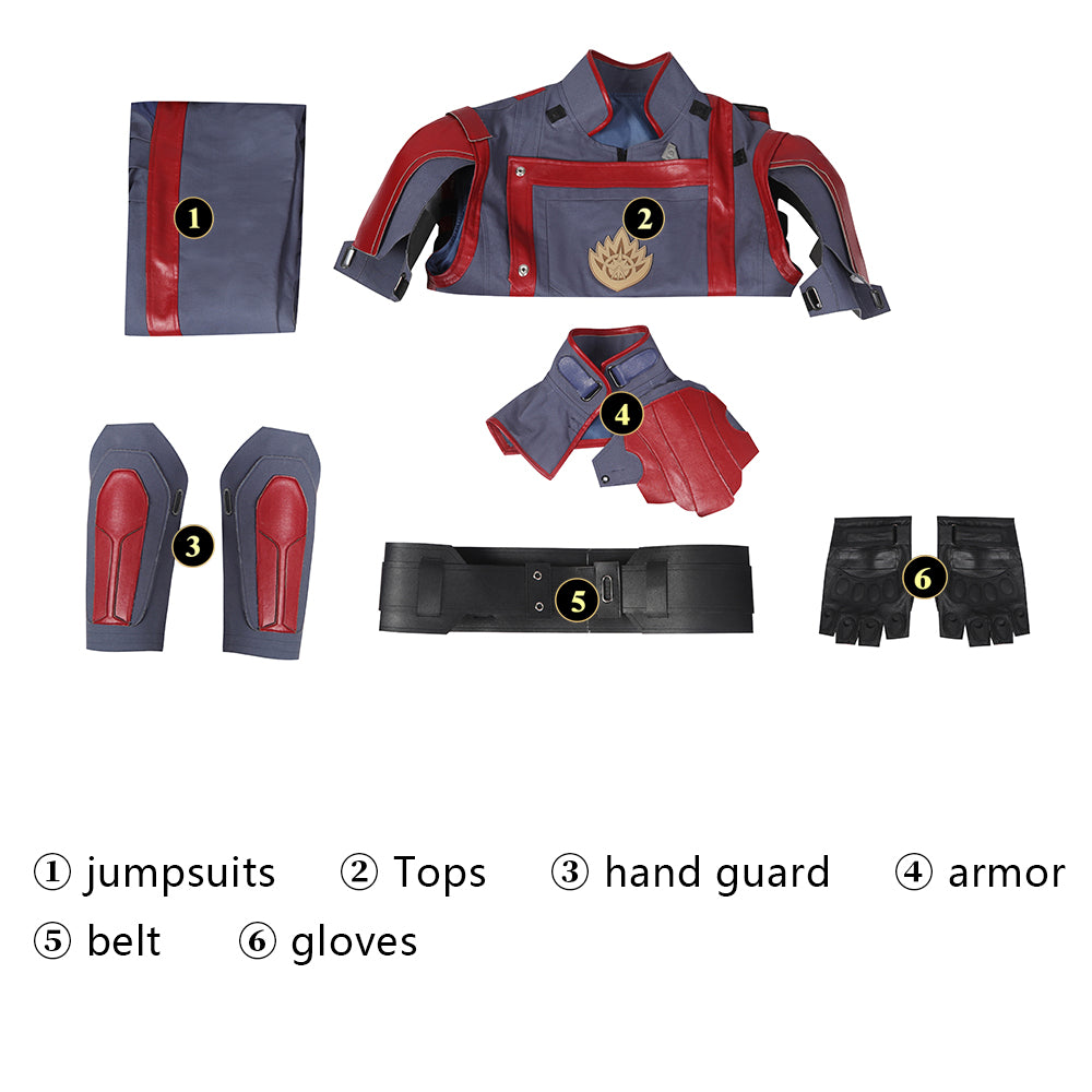 Les Gardiens De La Galaxie Star-Lord Peter Quill Costume D'équipe Cosplay