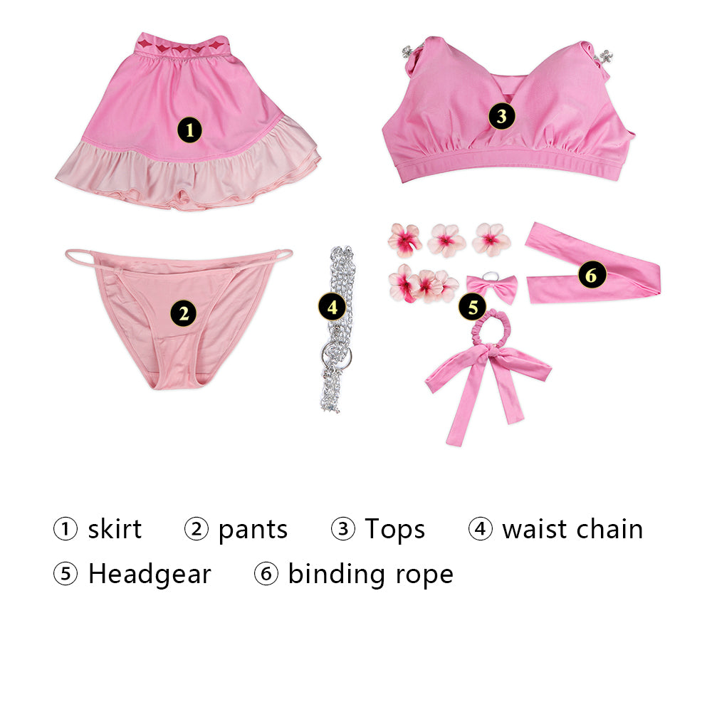 Costume de Cosplay d'Aerith Gainsborough en maillot de bain
