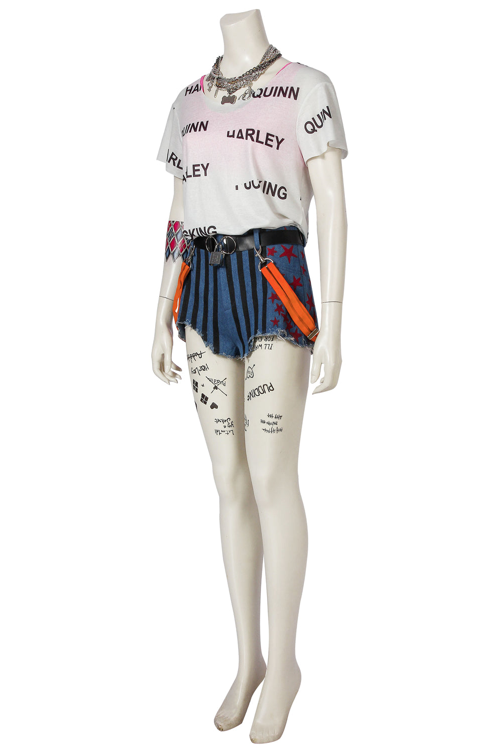 Costume de Cosplay de Harley Quinn avec T-shirt et Tenue Complète