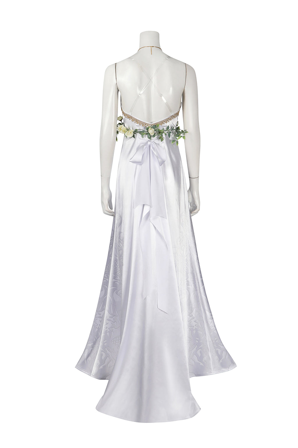 Costume de Cosplay de la Robe d'Aerith au Gold Saucer