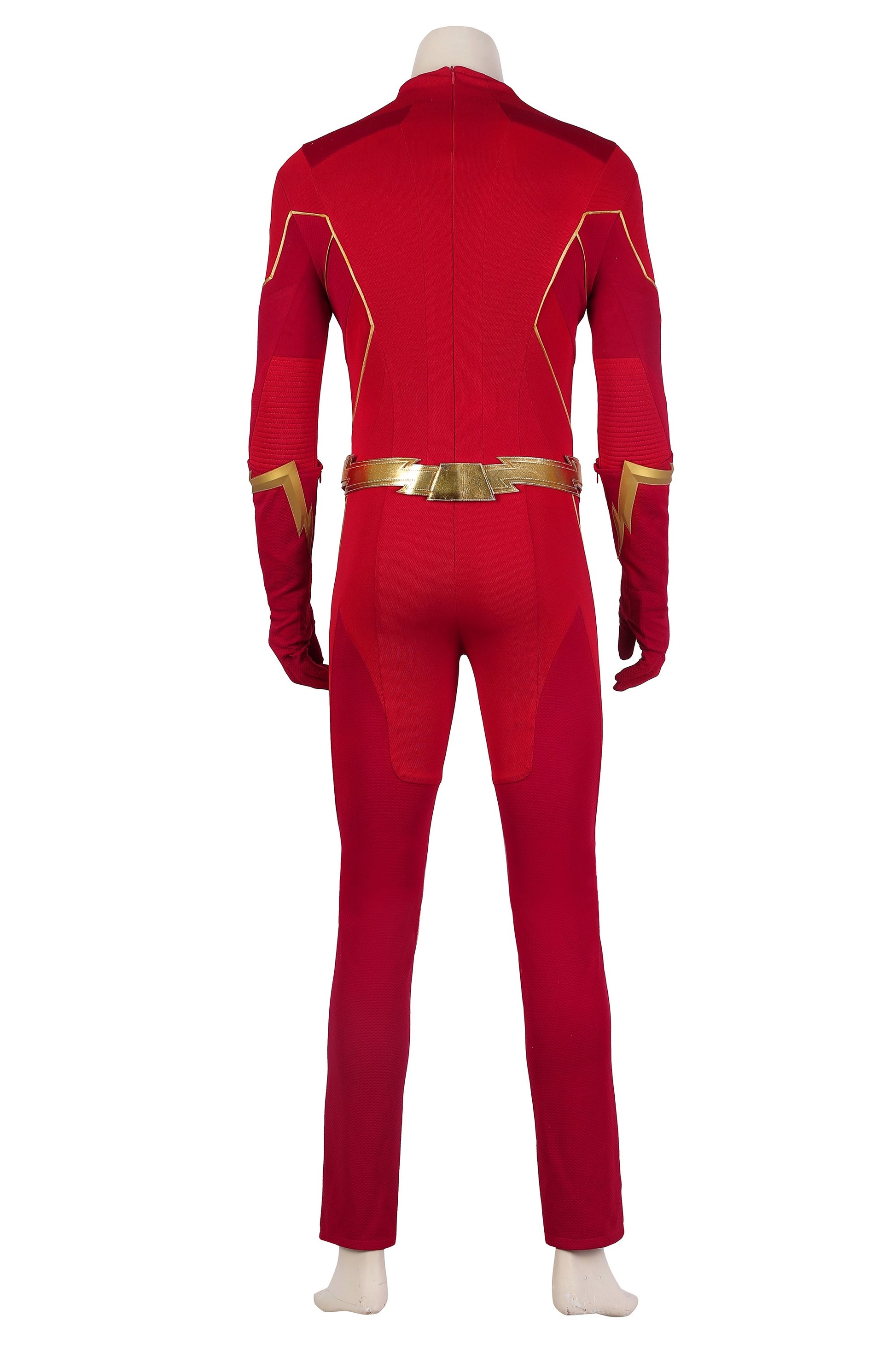 Costume Cosplay Flash Barry Allen Combinaison Intégrale Du Coureur Éclair