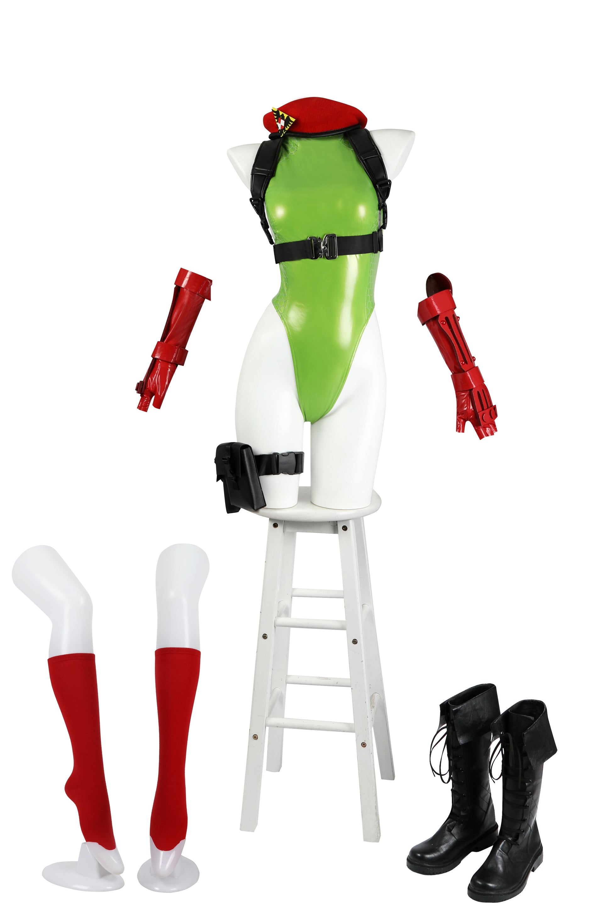 Cammy Green Combinaison Cosplay Costume