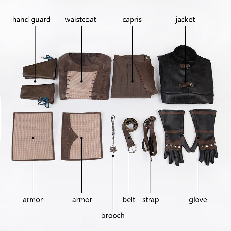 The Witcher Costume Cosplay De Geralt De Riv