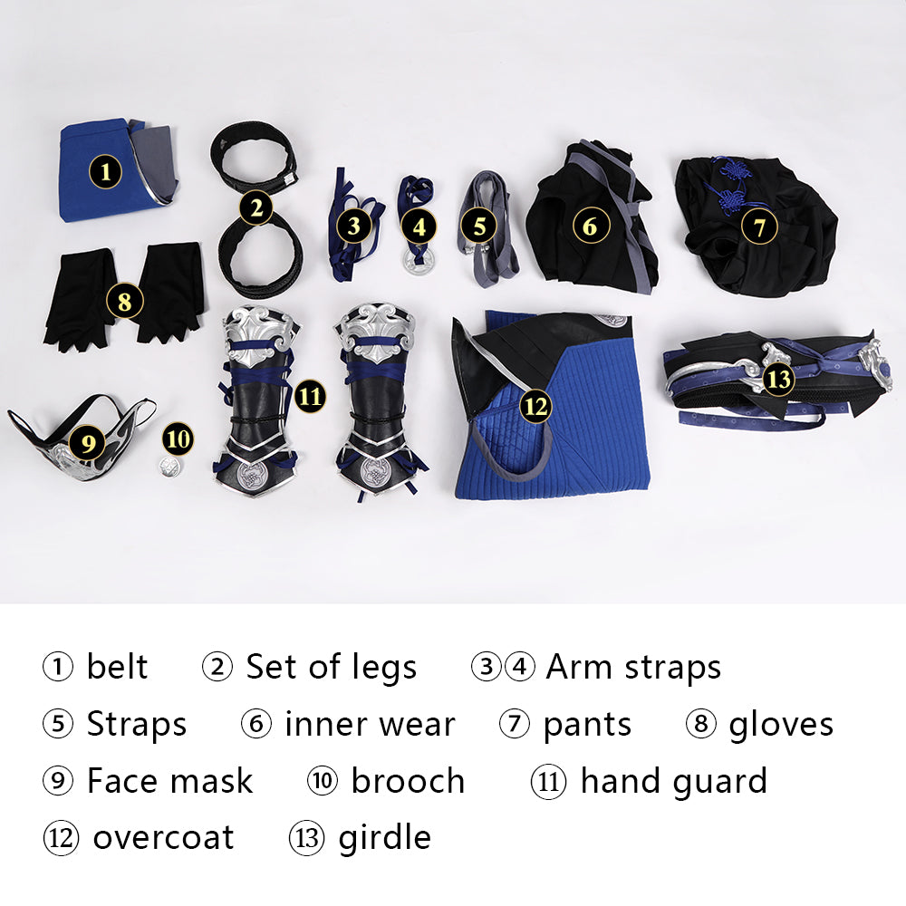 Costume de cosplay de Sub-Zero