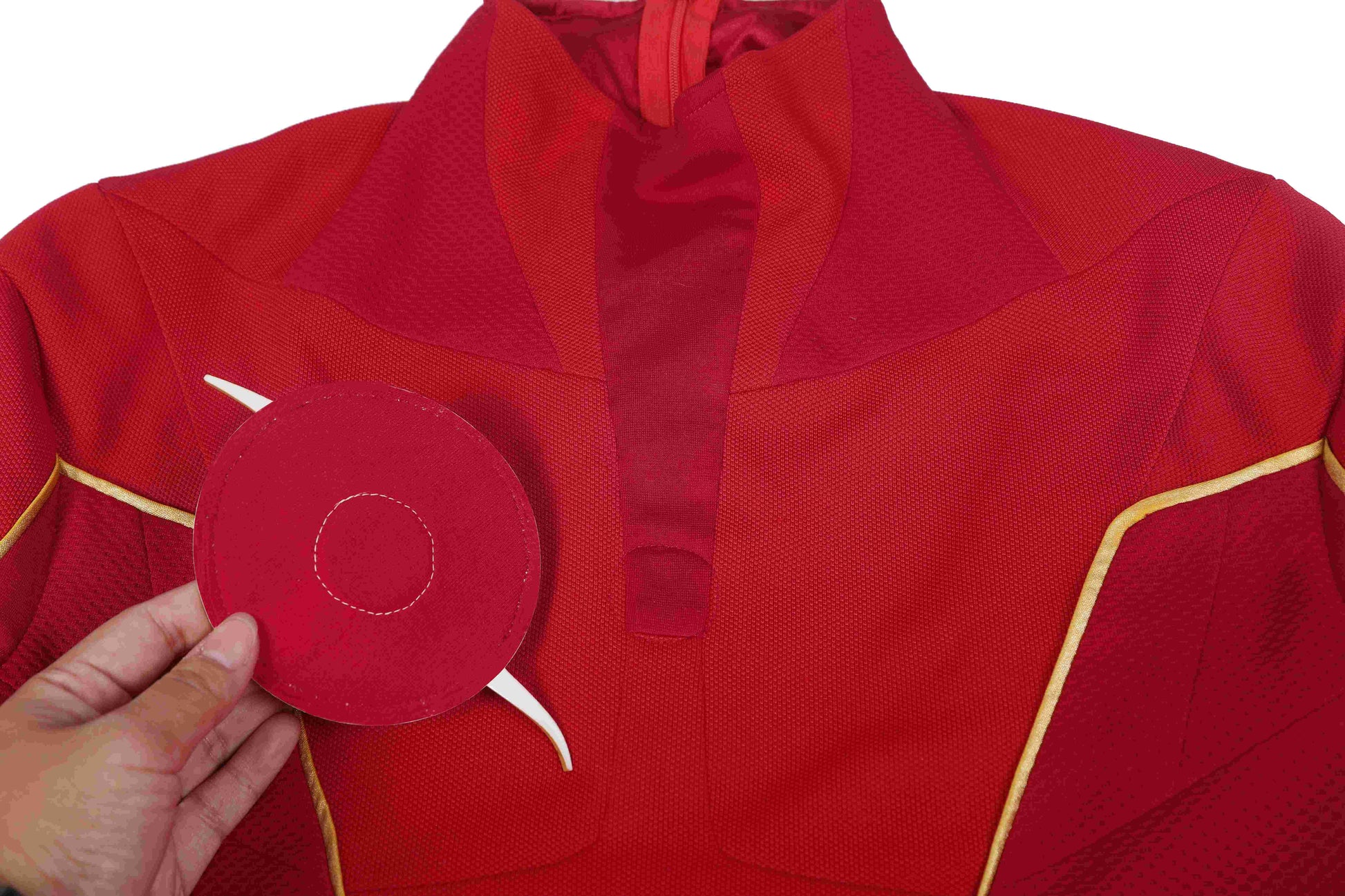 Costume Cosplay Flash Barry Allen Combinaison Intégrale Du Coureur Éclair