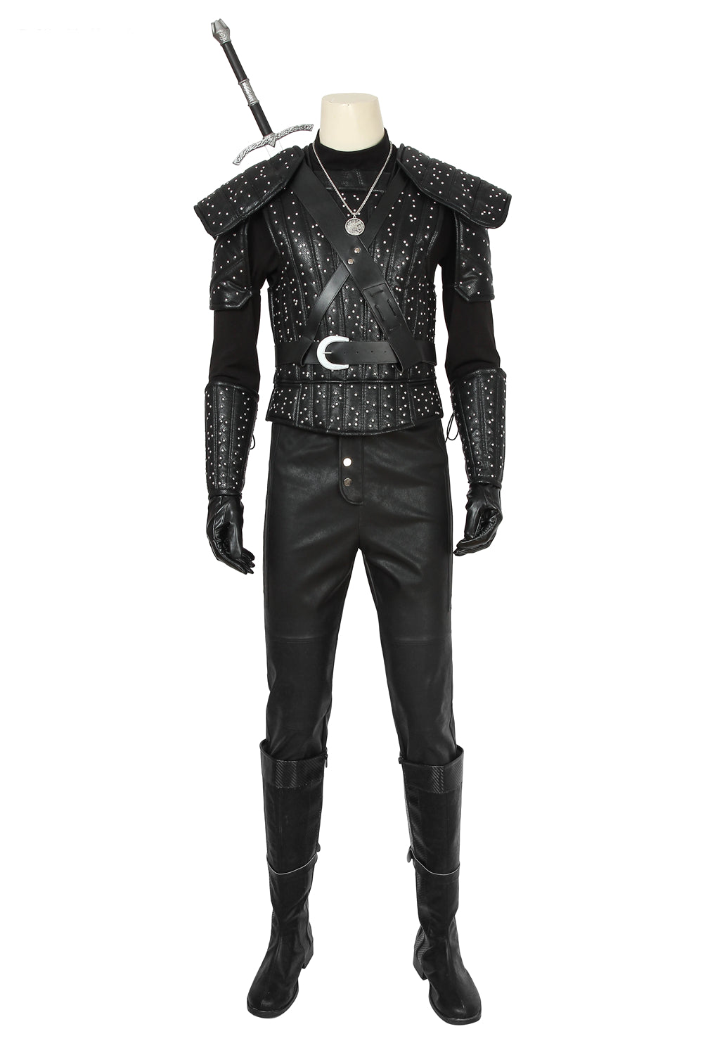 Costume de Cosplay de Geralt de Riv Tenue Noire