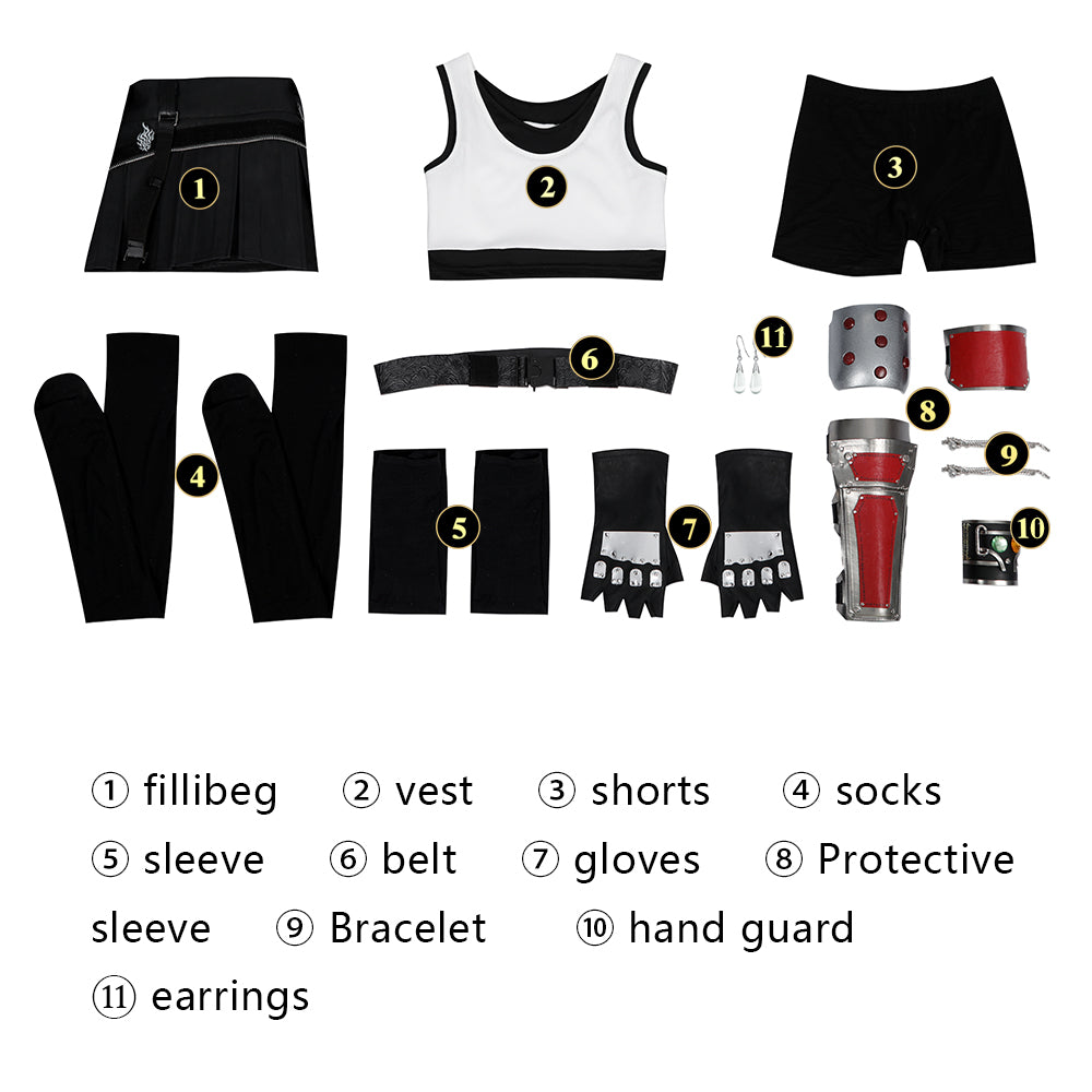 Costume de Cosplay Tifa Lockhart