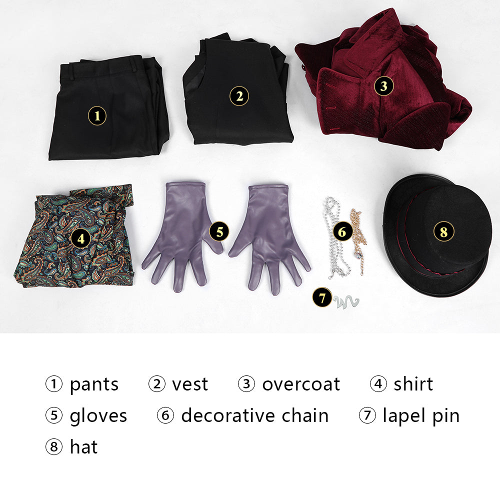 Costume de Cosplay Willy Wonka