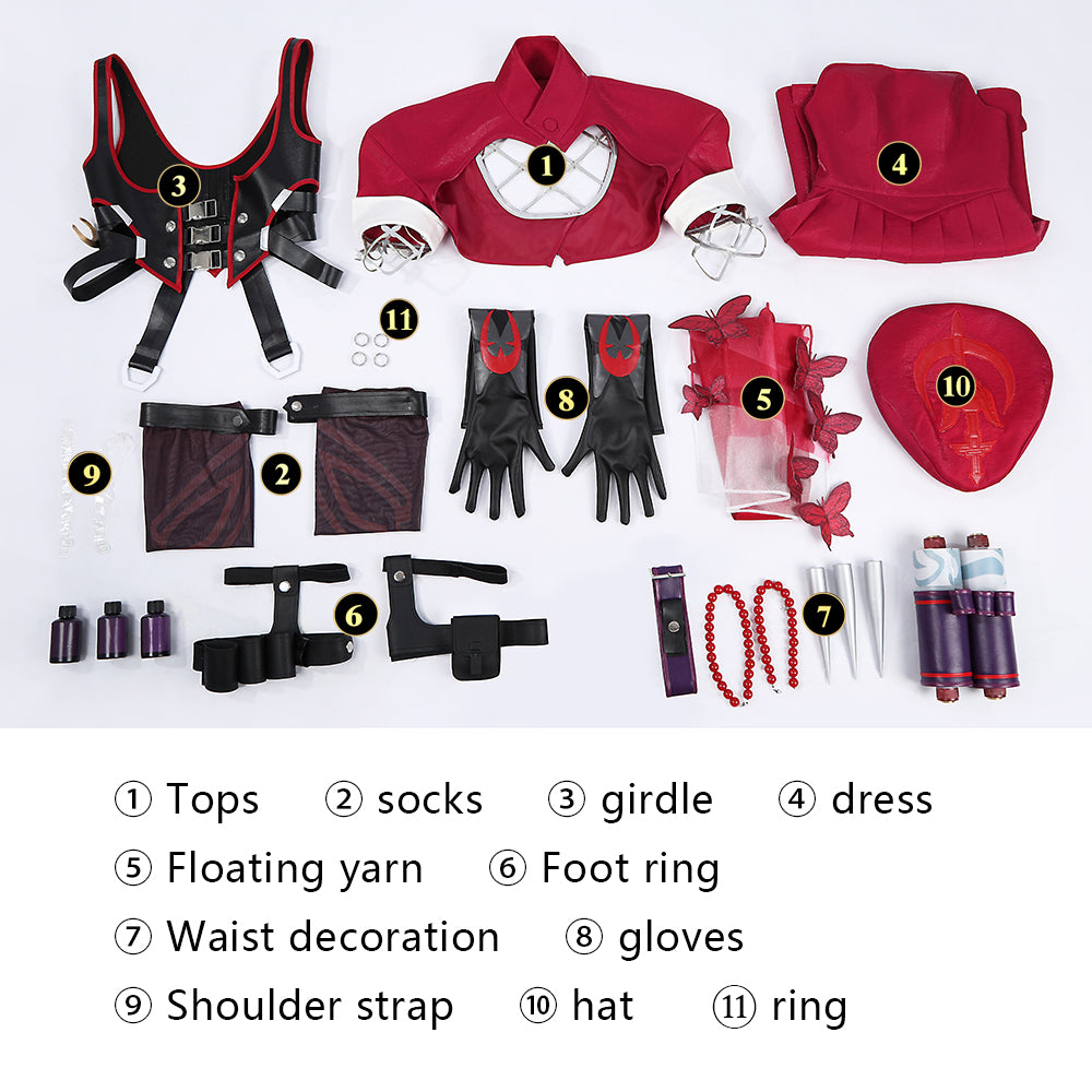 Costume Cosplay de Psylocke Skin Blood Kariudo