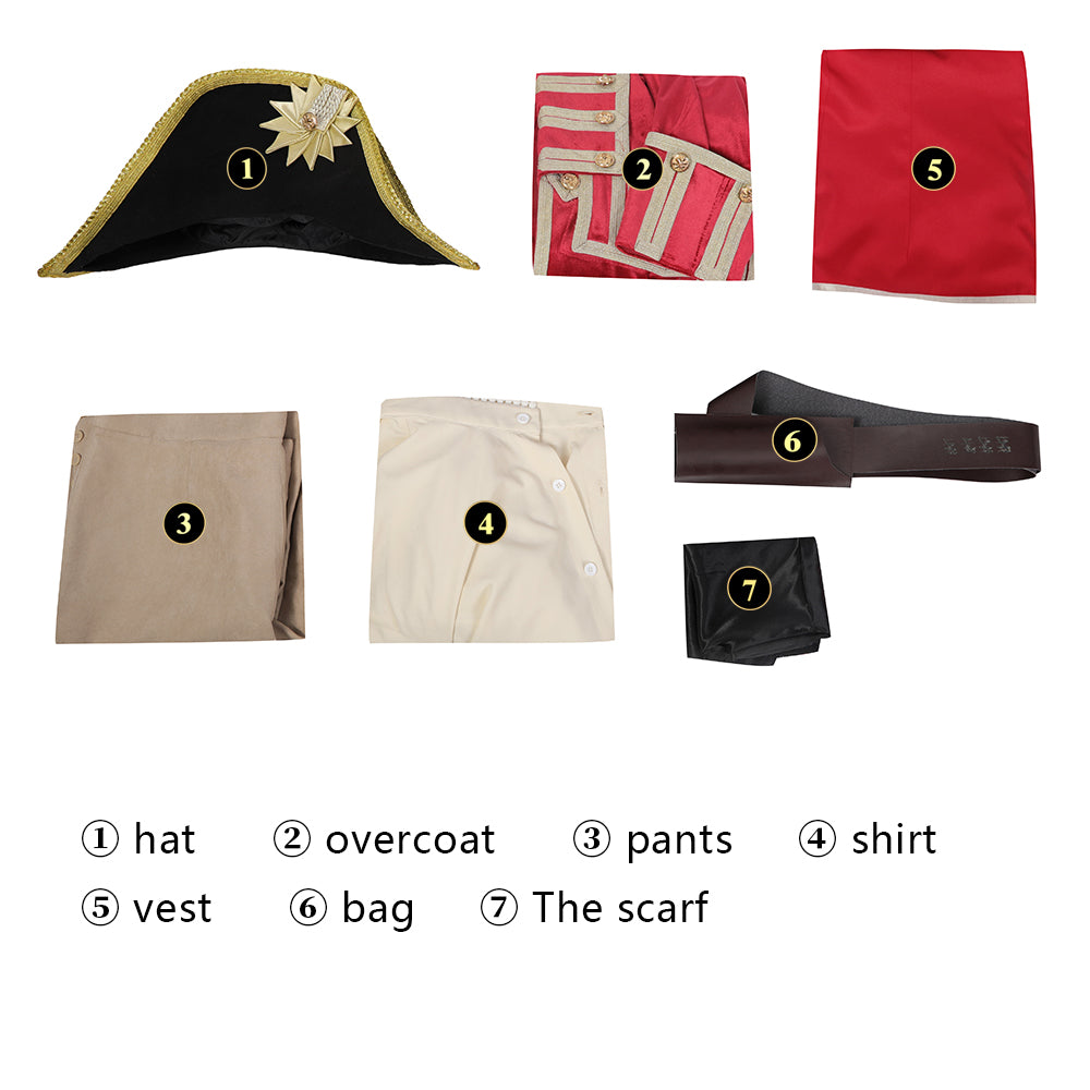 Costume de Cosplay du Capitaine Crochet