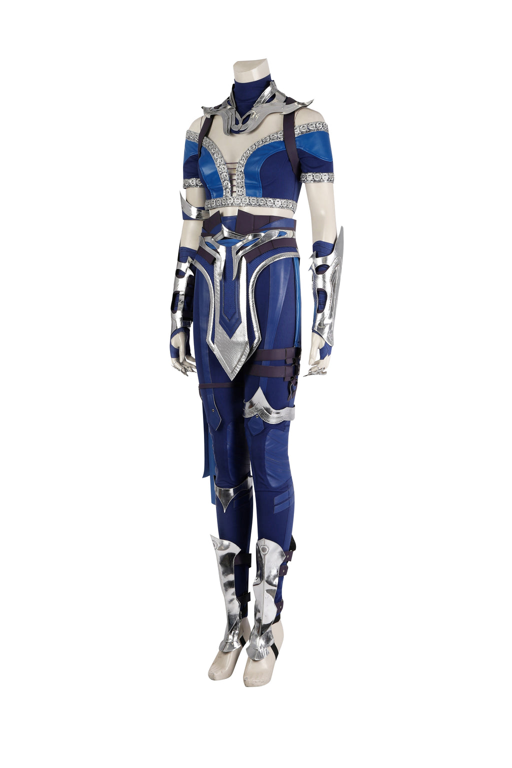 Costume de cosplay Kitana Tenue bleue