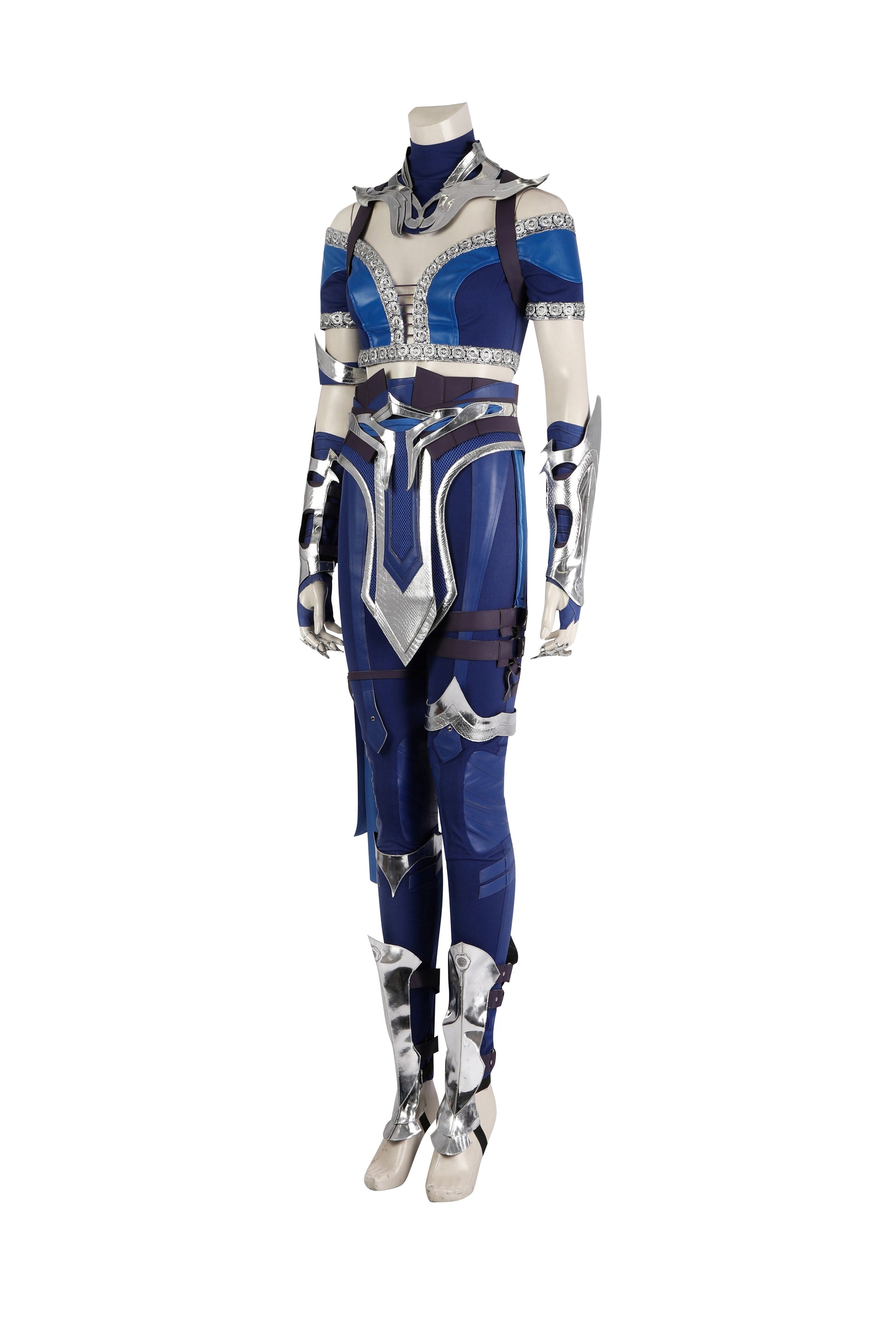 Costume de cosplay Kitana Tenue bleue