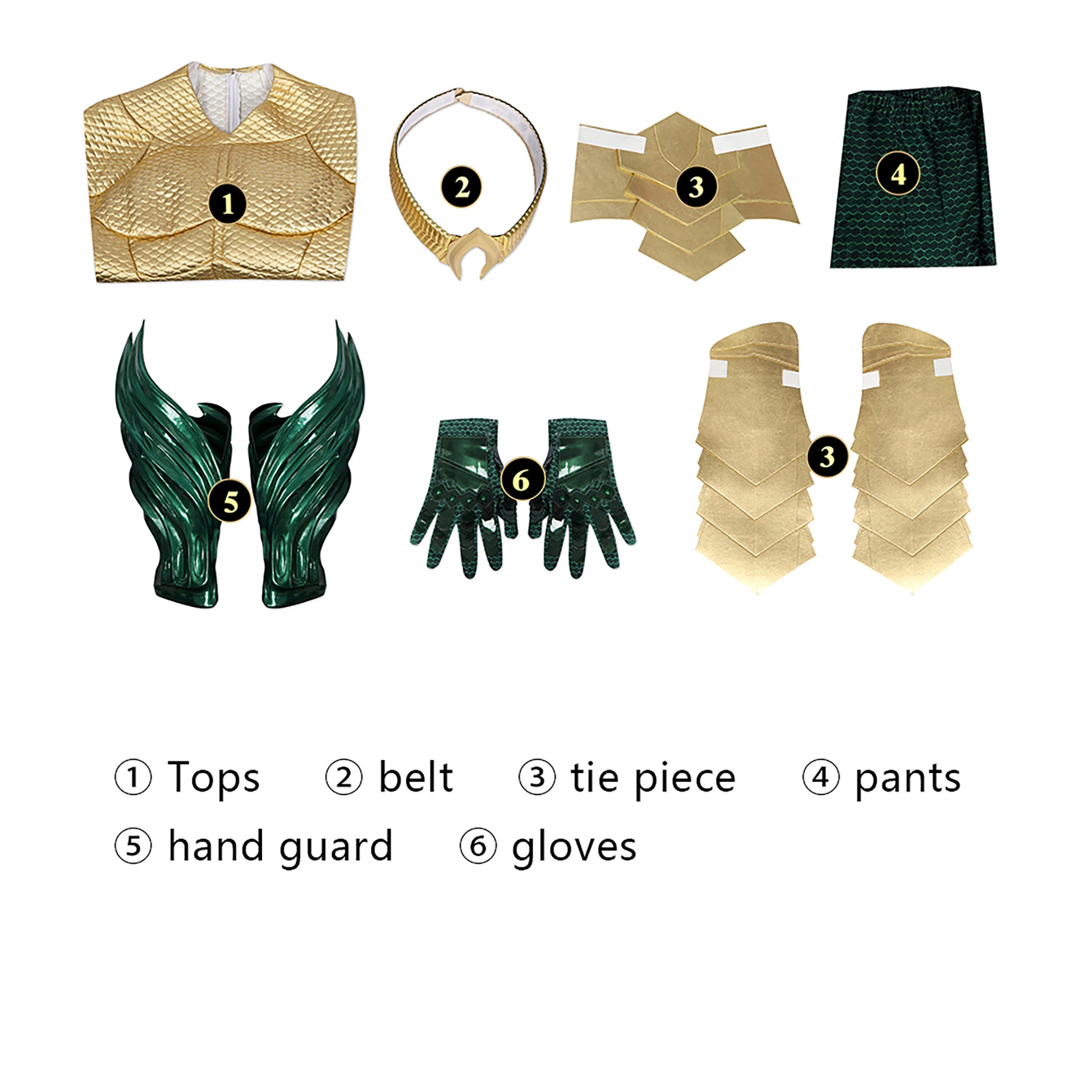 Costume de Cosplay d'Arthur Curry