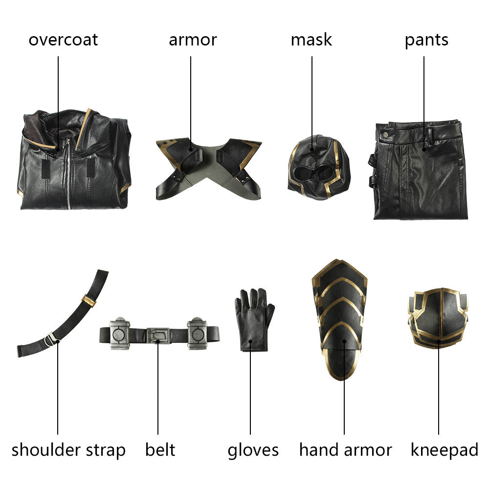 Costume de Cosplay Clint Barton Tenue Noire