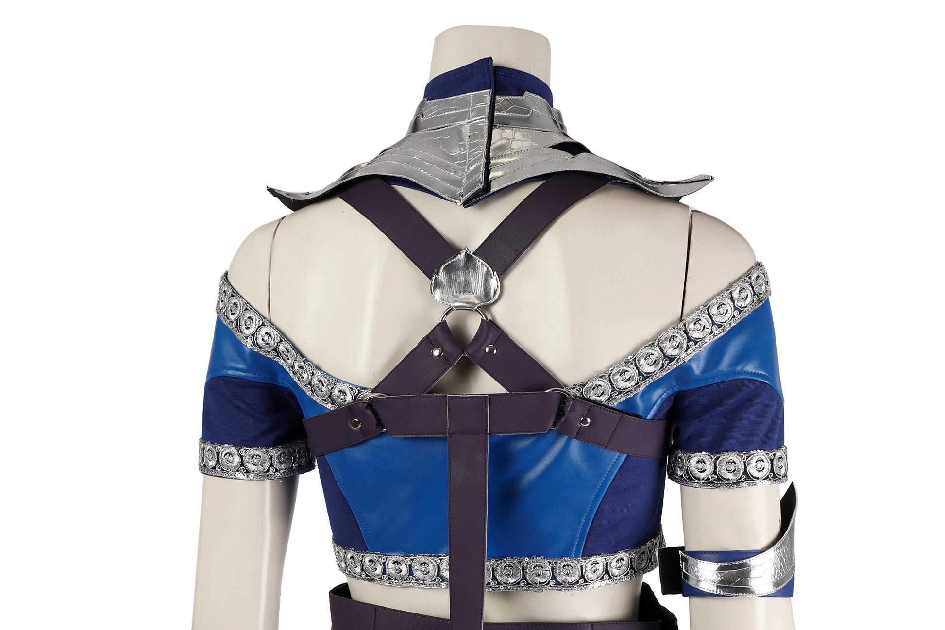 Costume de cosplay Kitana Tenue bleue