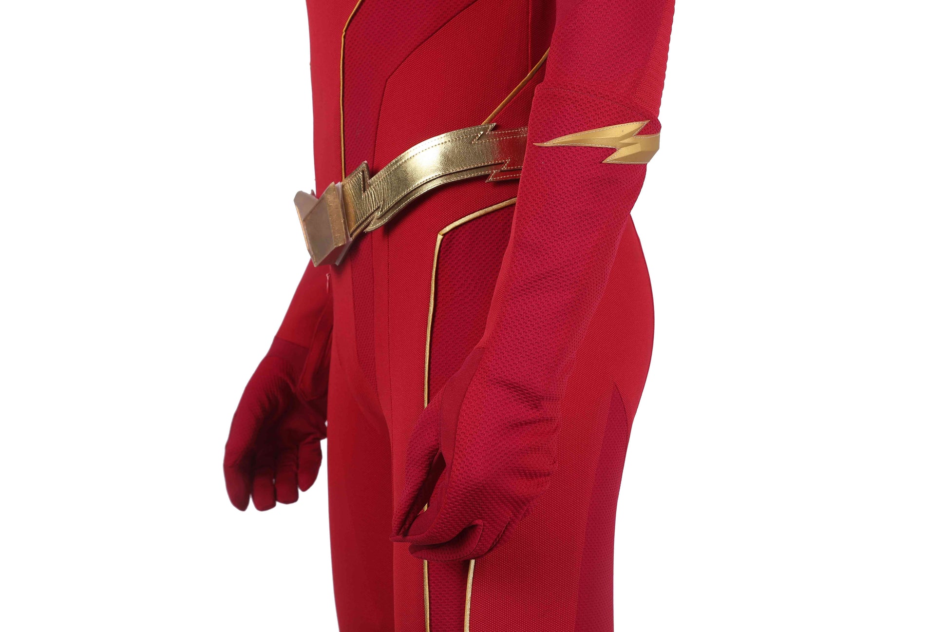 Costume Cosplay Flash Barry Allen Combinaison Intégrale Du Coureur Éclair