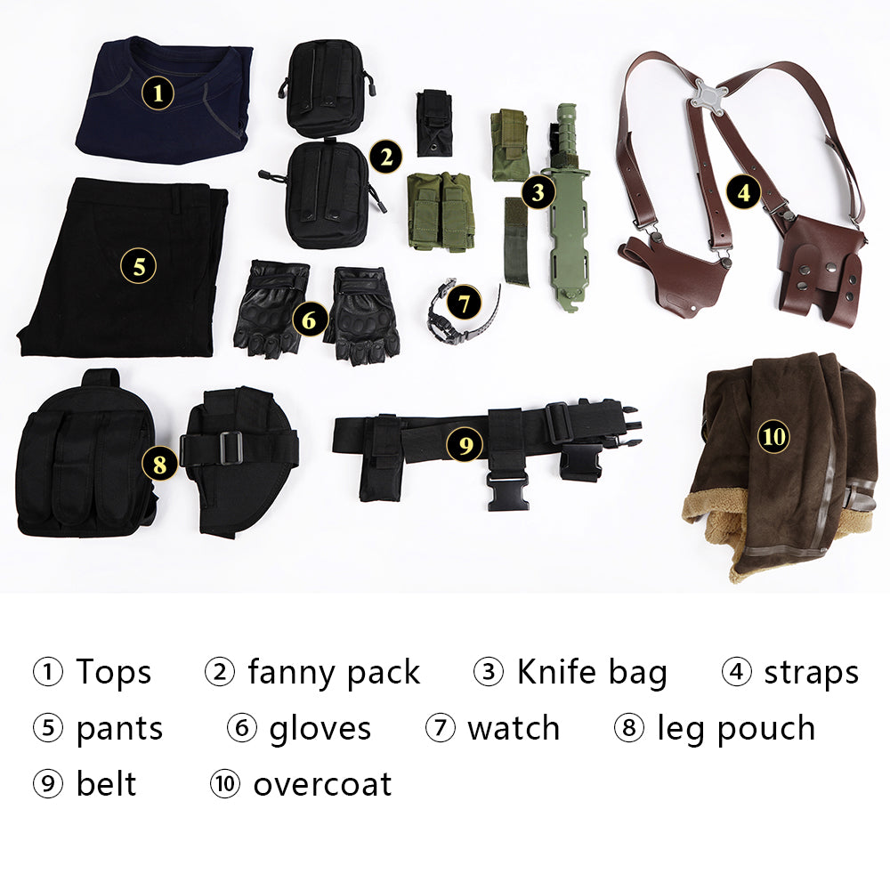 Costume de cosplay de la tenue de Leon S. Kennedy
