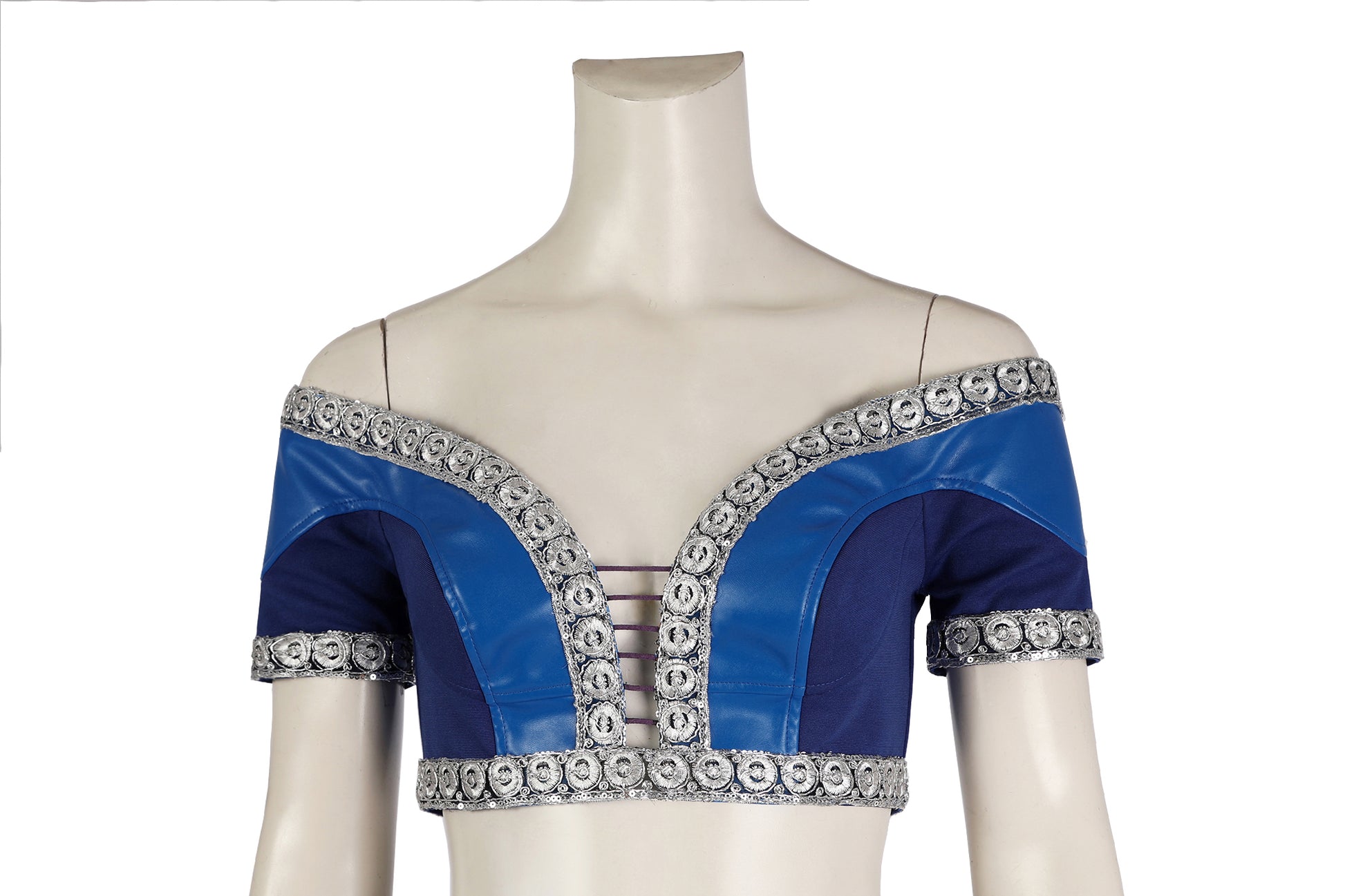 Costume de cosplay Kitana Tenue bleue