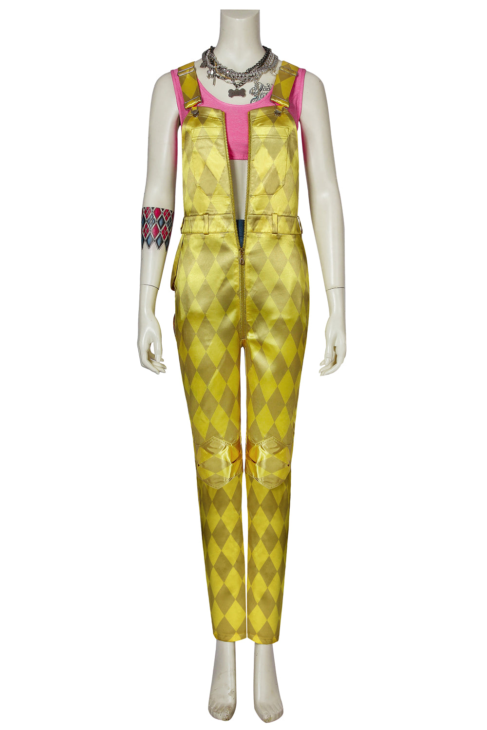Costume de Cosplay de Harley Quinn en Combinaison Jaune