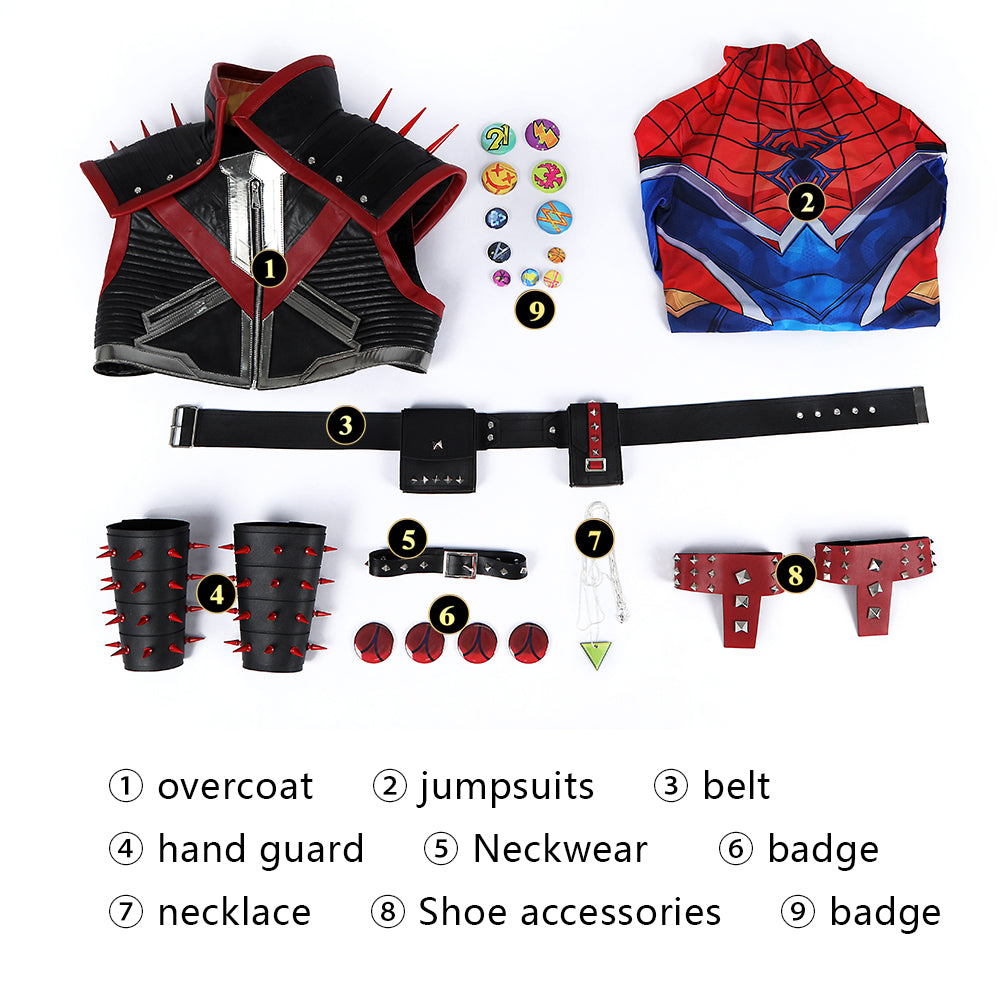 Costume de Cosplay Spider Punk 2099