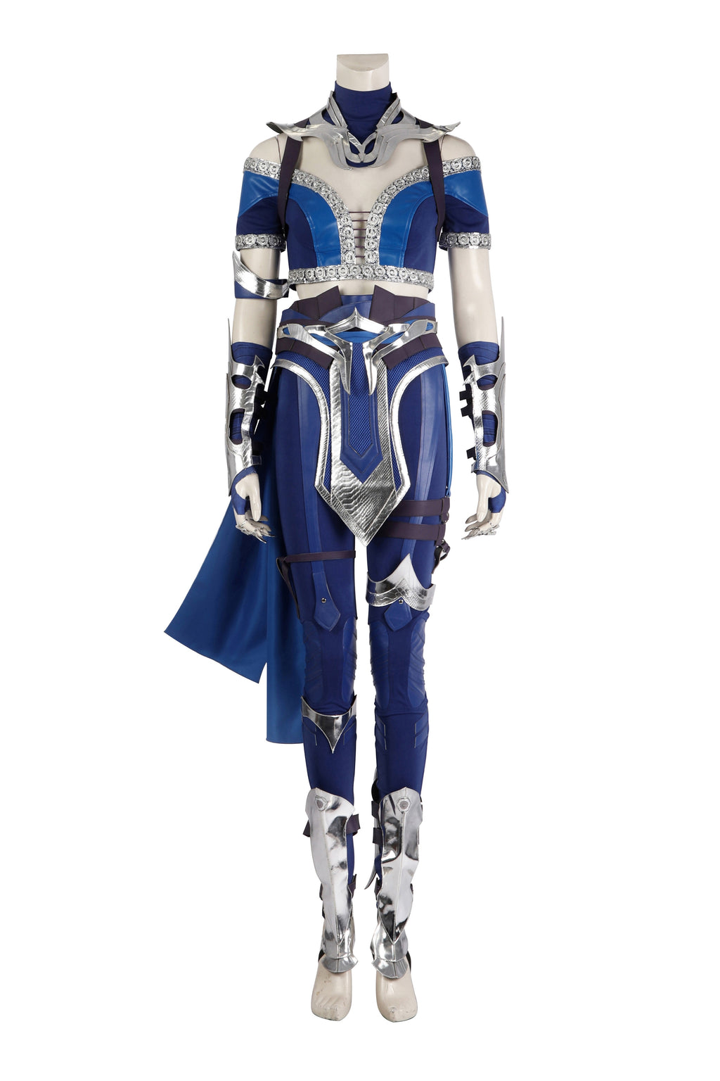 Costume de cosplay Kitana Tenue bleue