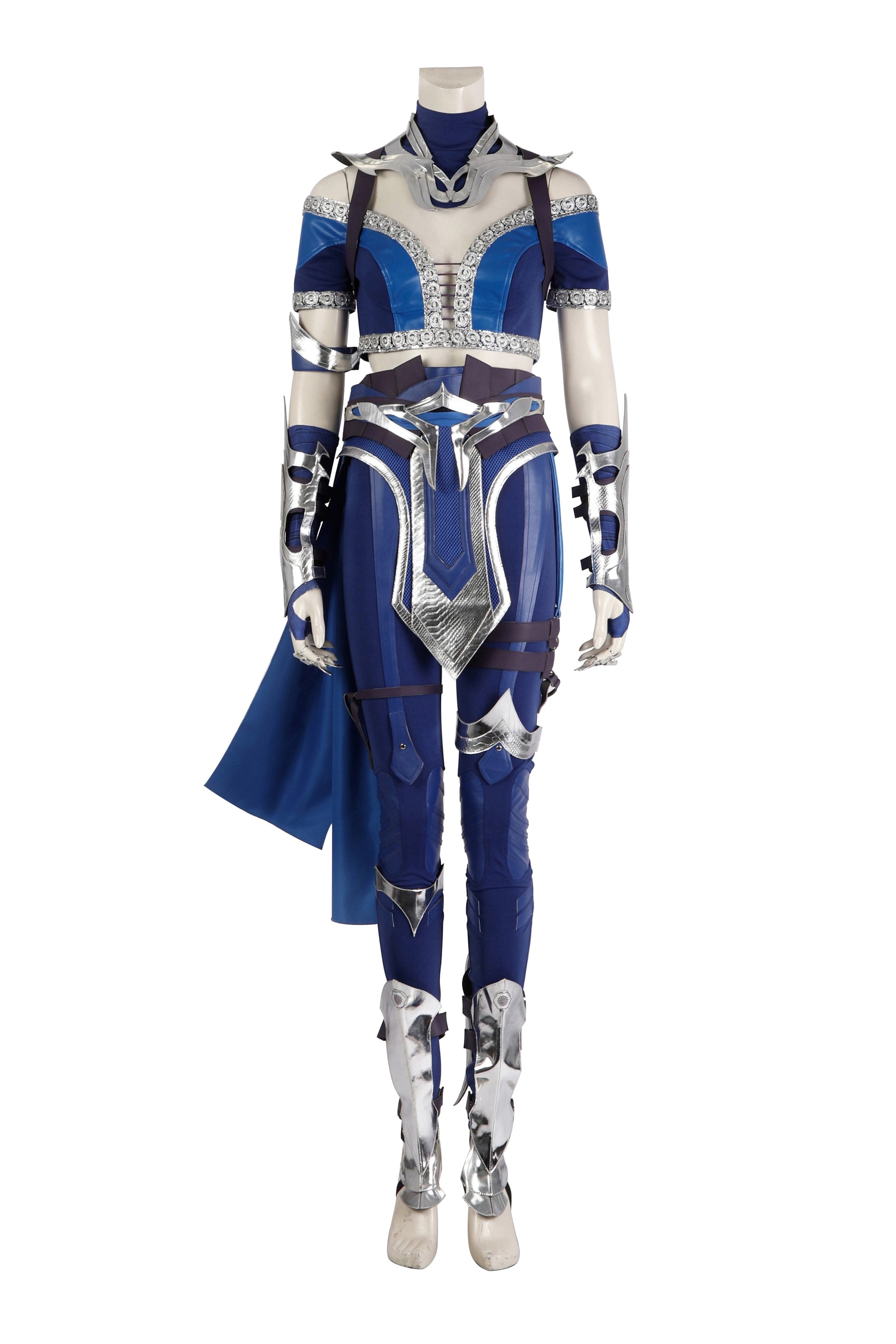 Costume de cosplay Kitana Tenue bleue