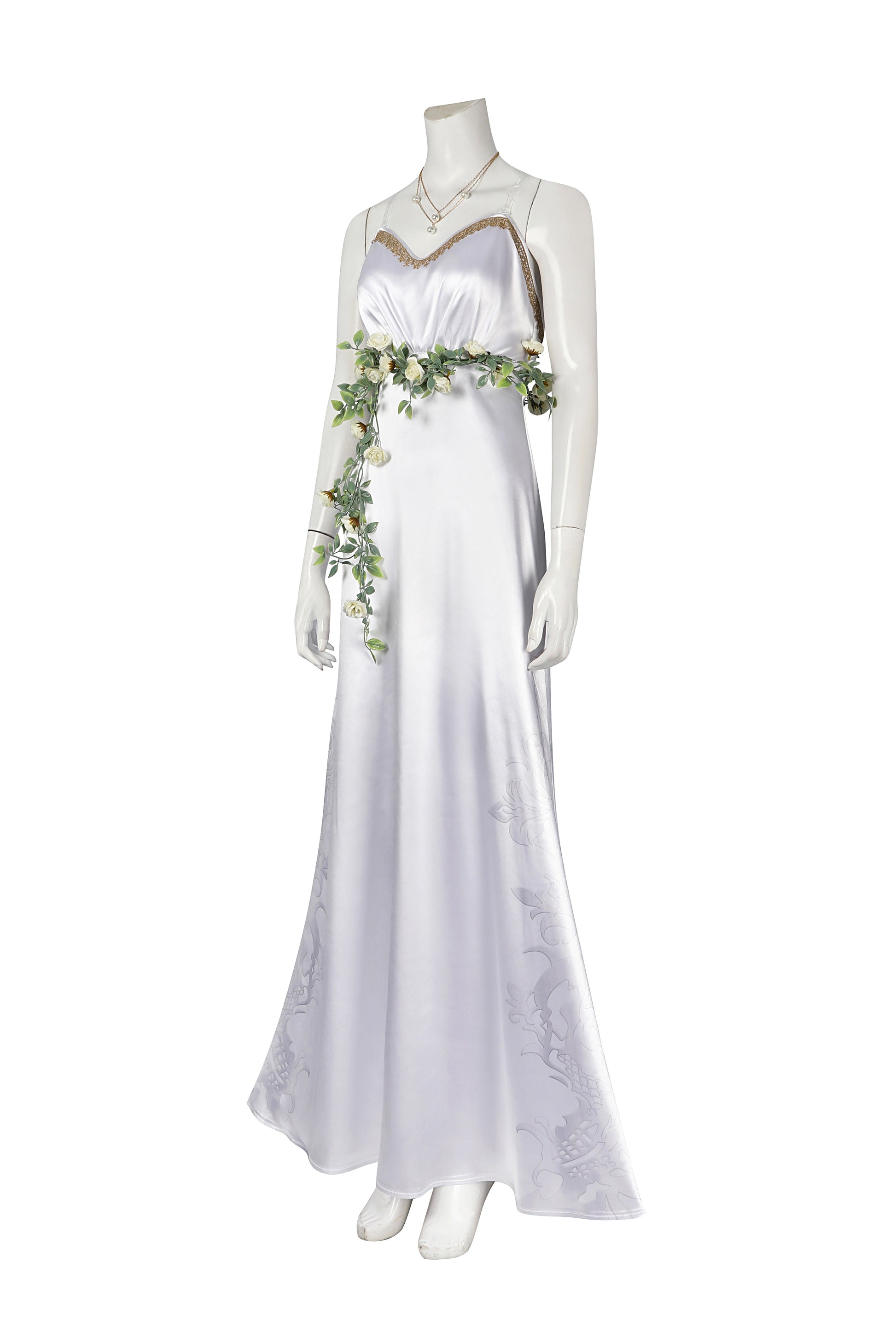 Costume de Cosplay de la Robe d'Aerith au Gold Saucer