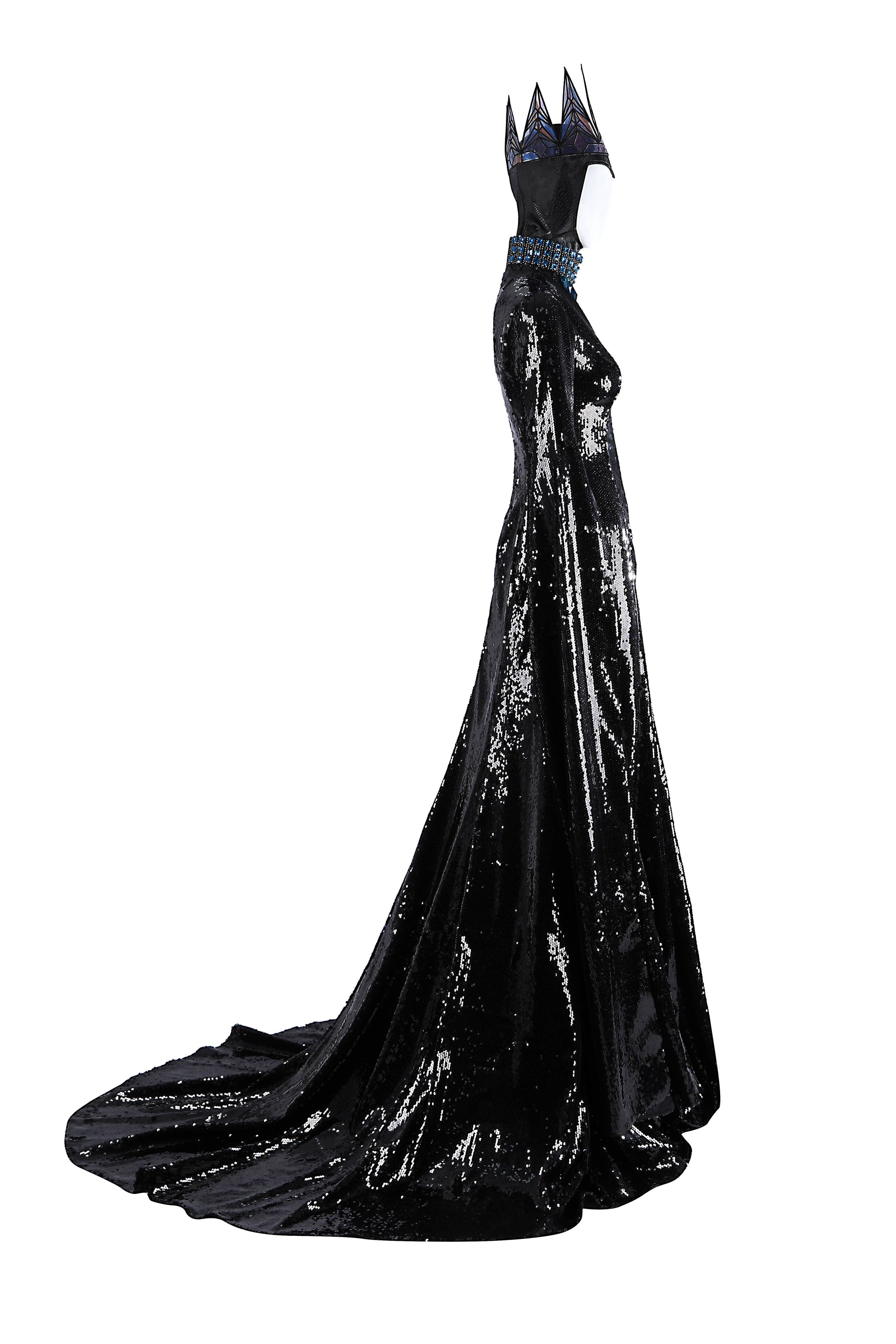 Costume de Cosplay de Reine en Robe Noire