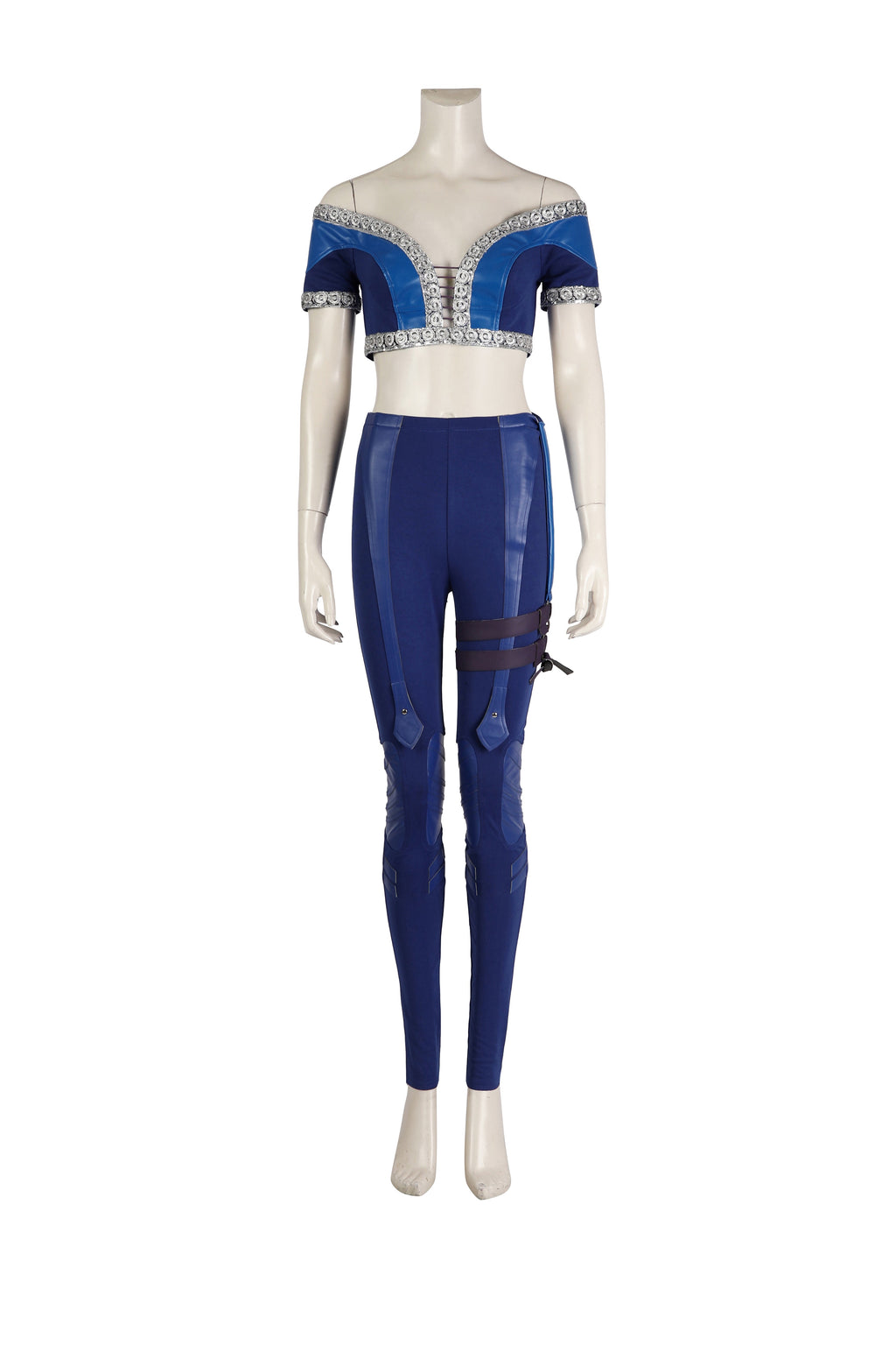 Costume de cosplay Kitana Tenue bleue