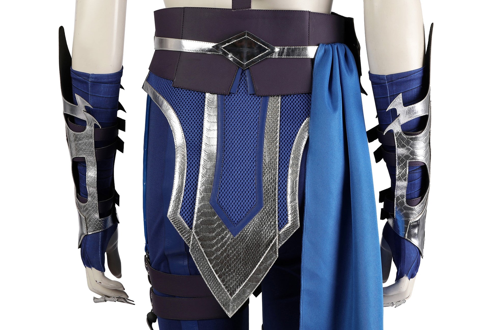 Costume de cosplay Kitana Tenue bleue