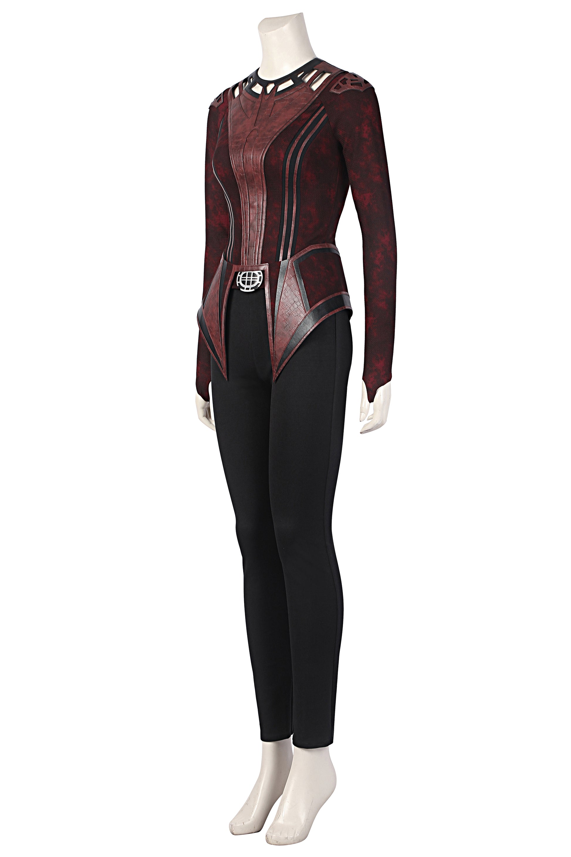 Costume Cosplay Sorcière Rouge Tenue Sombre De Wanda Maximoff