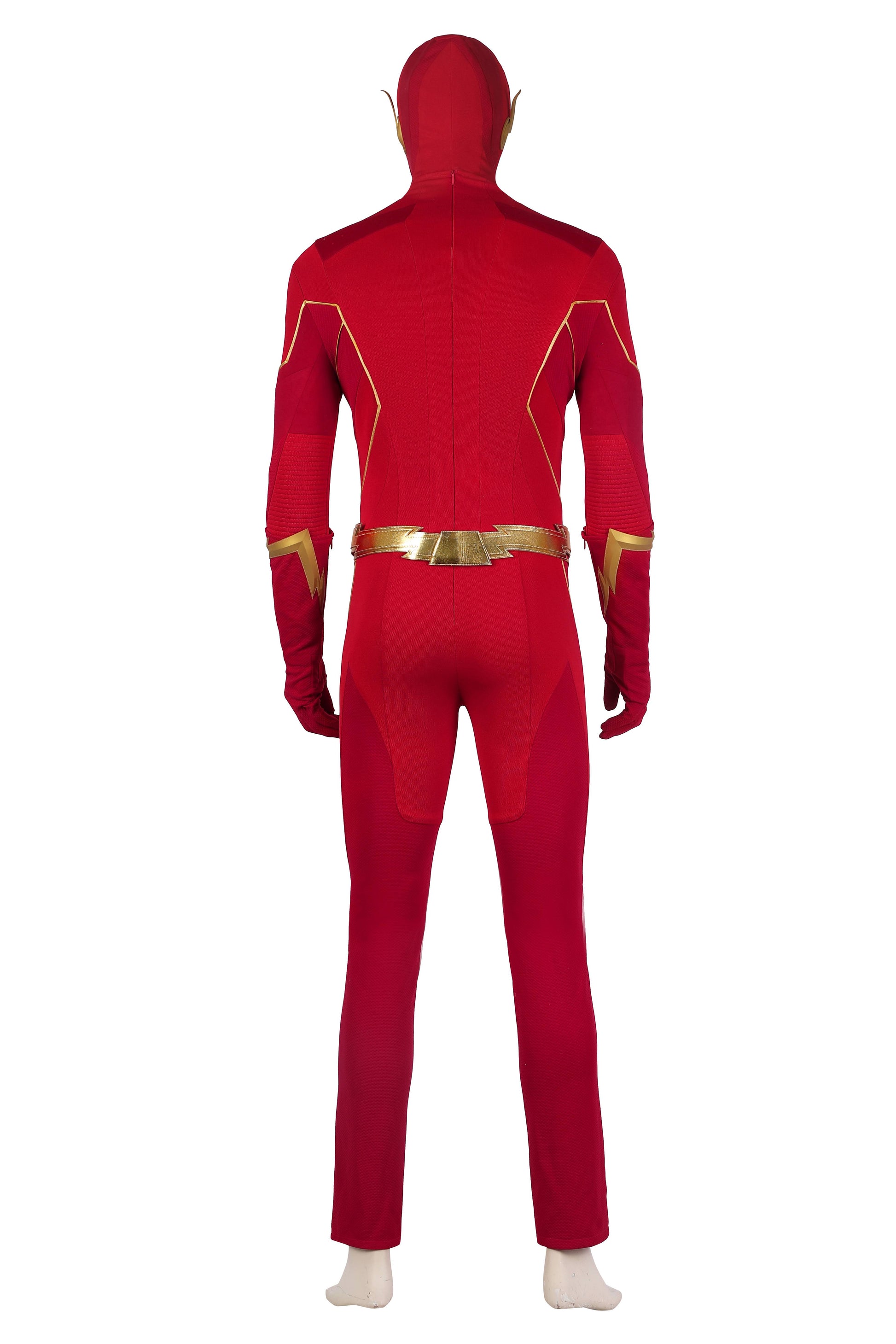 Costume Cosplay Flash Barry Allen Combinaison Intégrale Du Coureur Éclair