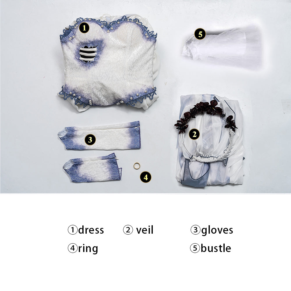 Costume de cosplay de la robe d'Emily
