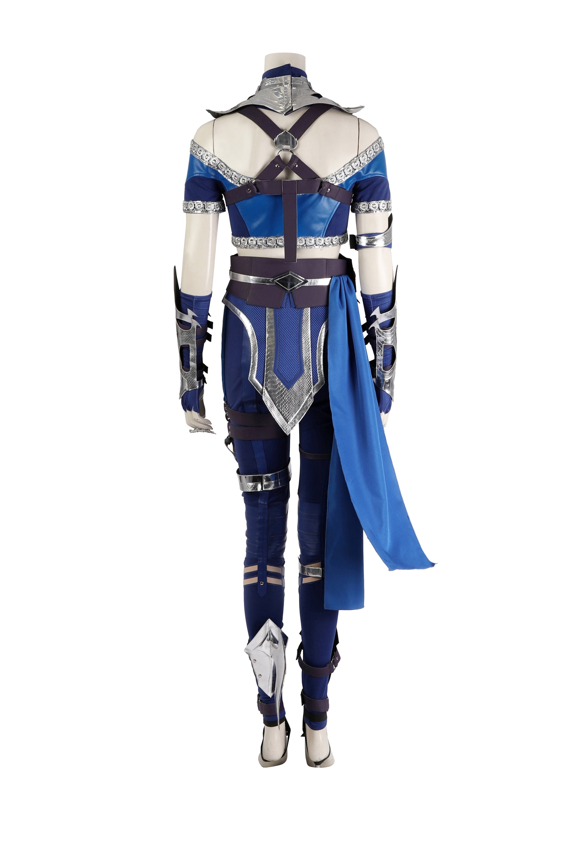 Costume de cosplay Kitana Tenue bleue