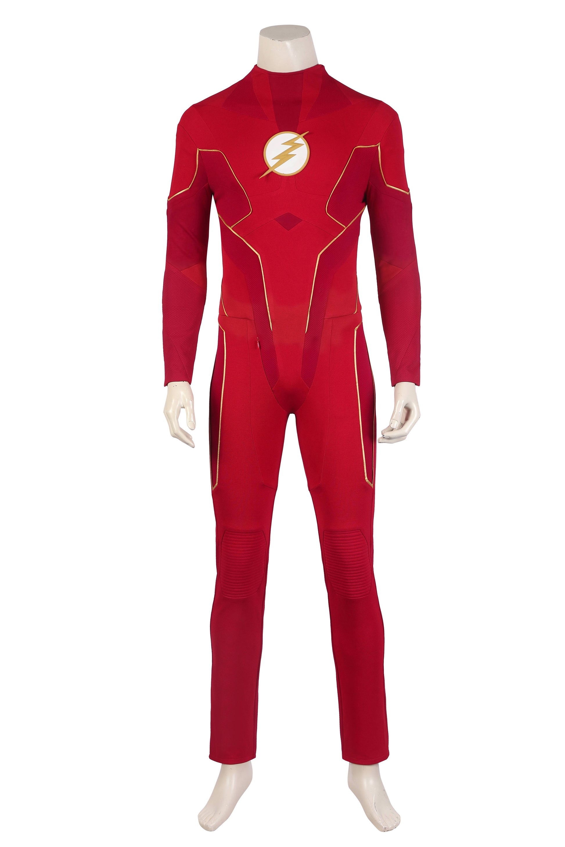 Costume Cosplay Flash Barry Allen Combinaison Intégrale Du Coureur Éclair