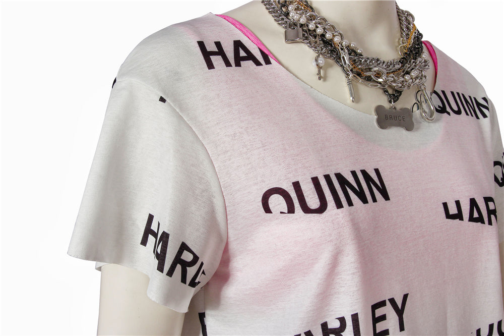 Costume de Cosplay de Harley Quinn avec T-shirt et Tenue Complète
