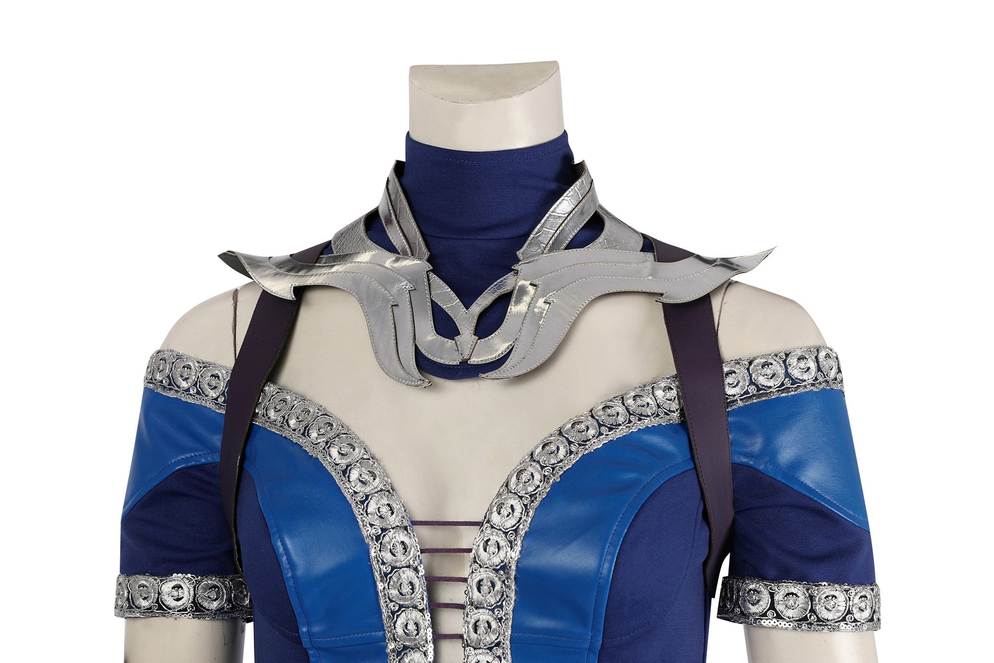 Costume de cosplay Kitana Tenue bleue