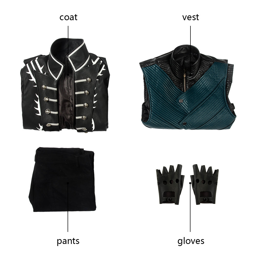 Costume Cosplay Vergil Avec Manteau