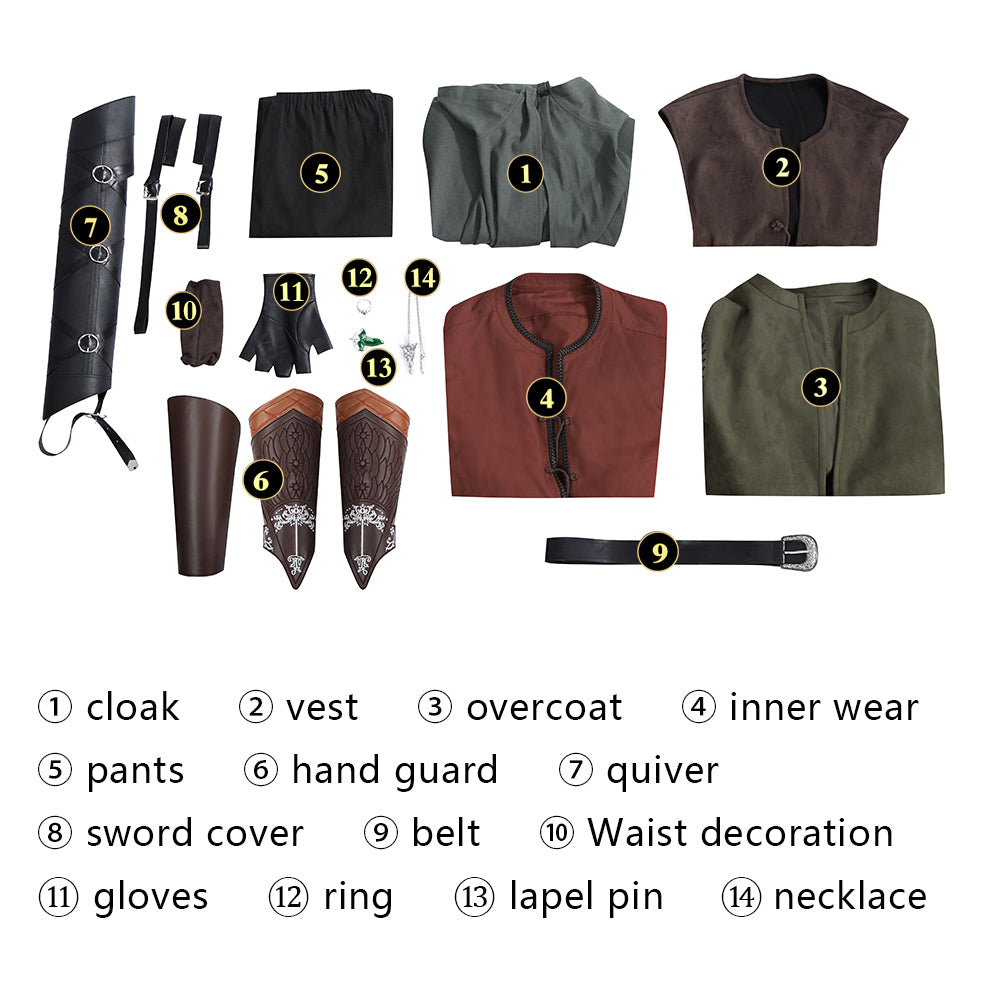 Costume de Cosplay d'Aragorn