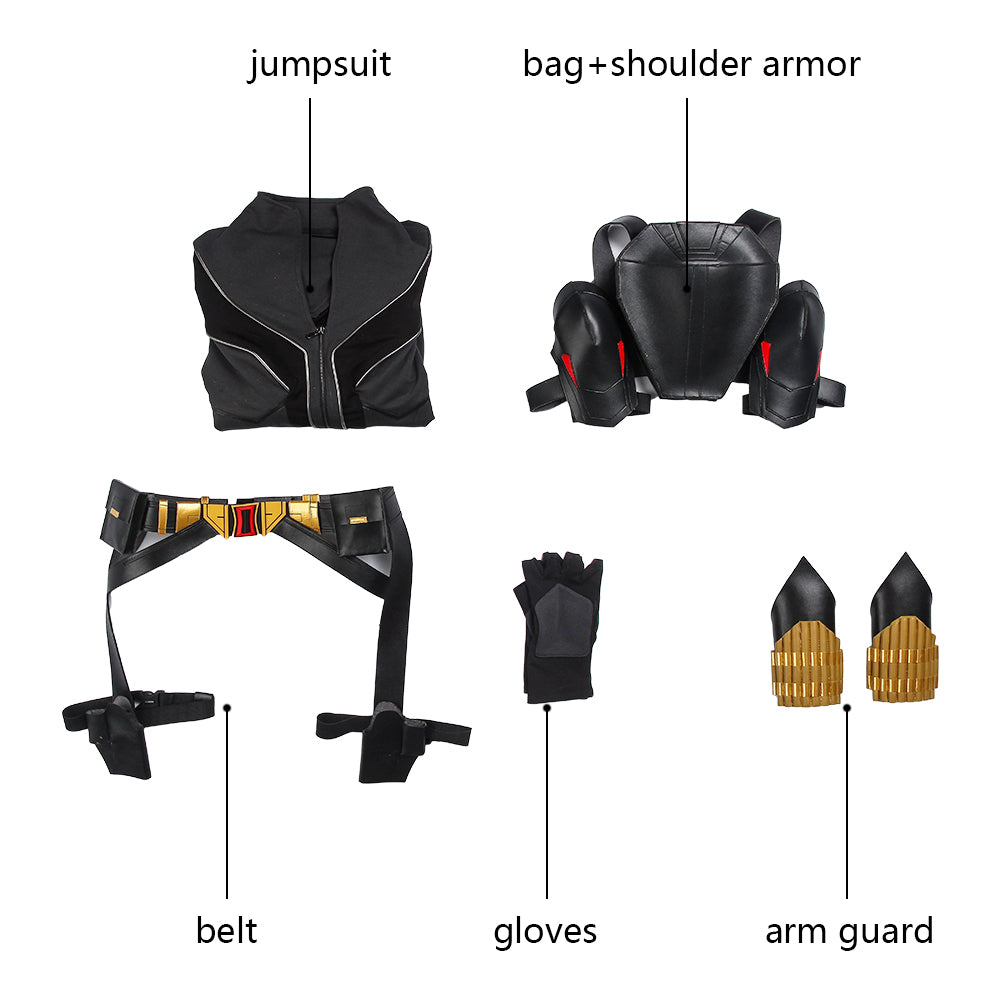 Costume de Cosplay de Natasha Romanoff Tenue noire
