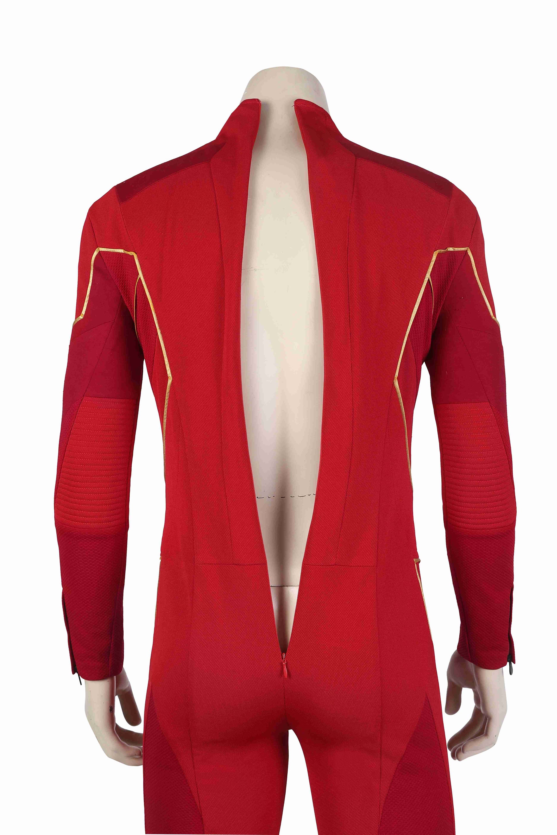 Costume Cosplay Flash Barry Allen Combinaison Intégrale Du Coureur Éclair