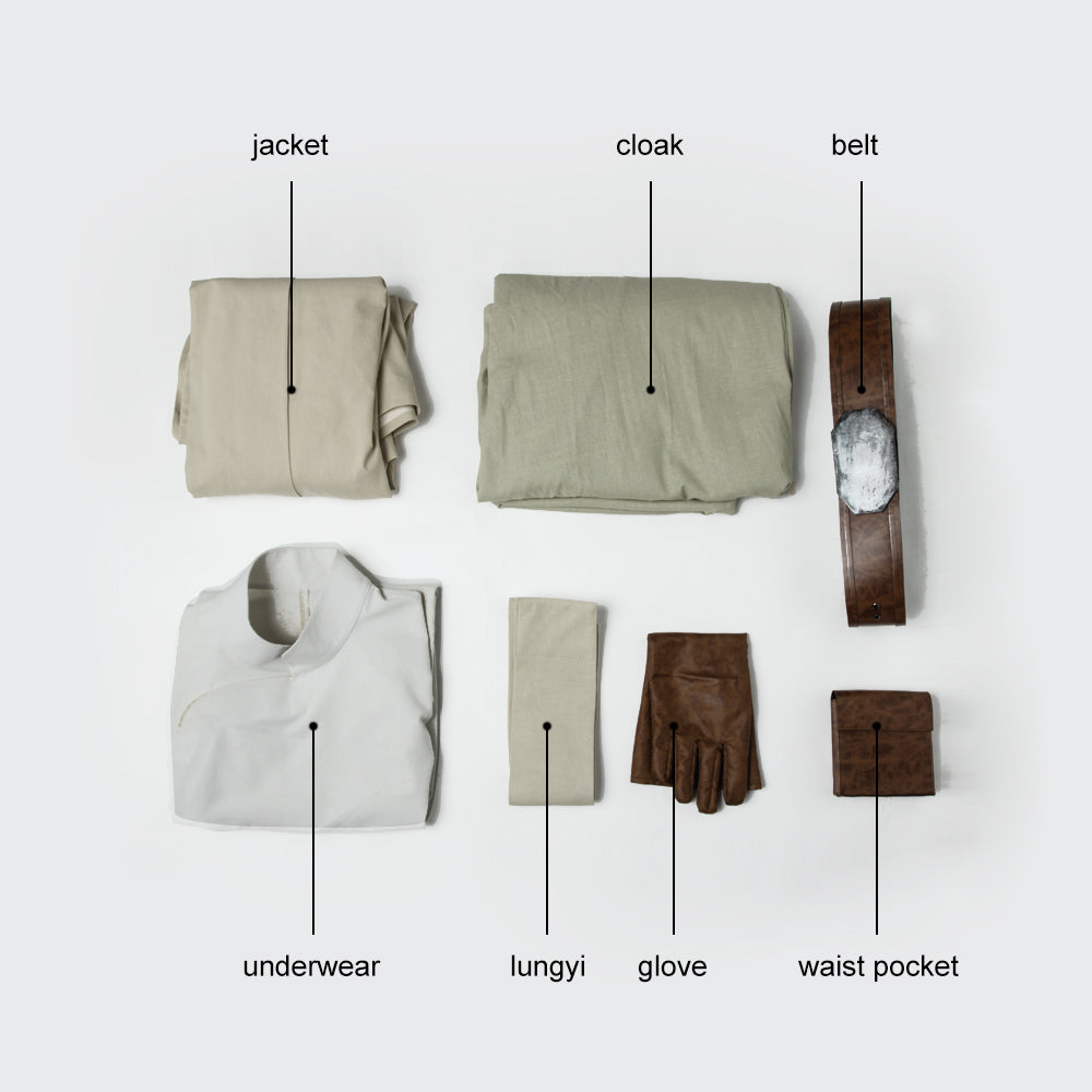 Costume Cosplay de Luke Skywalker Tenue Blanche