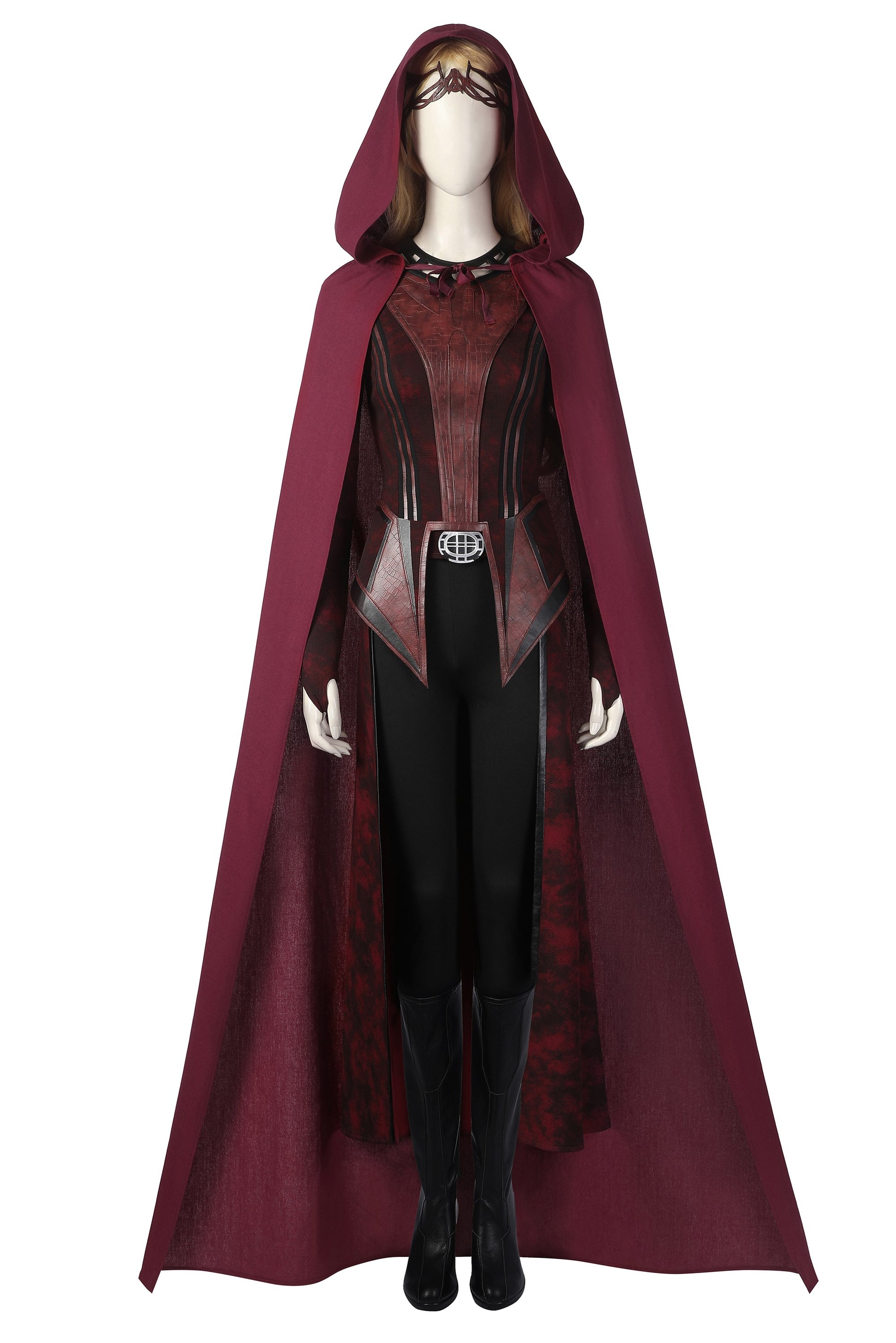 Costume Cosplay Sorcière Rouge Tenue Sombre De Wanda Maximoff