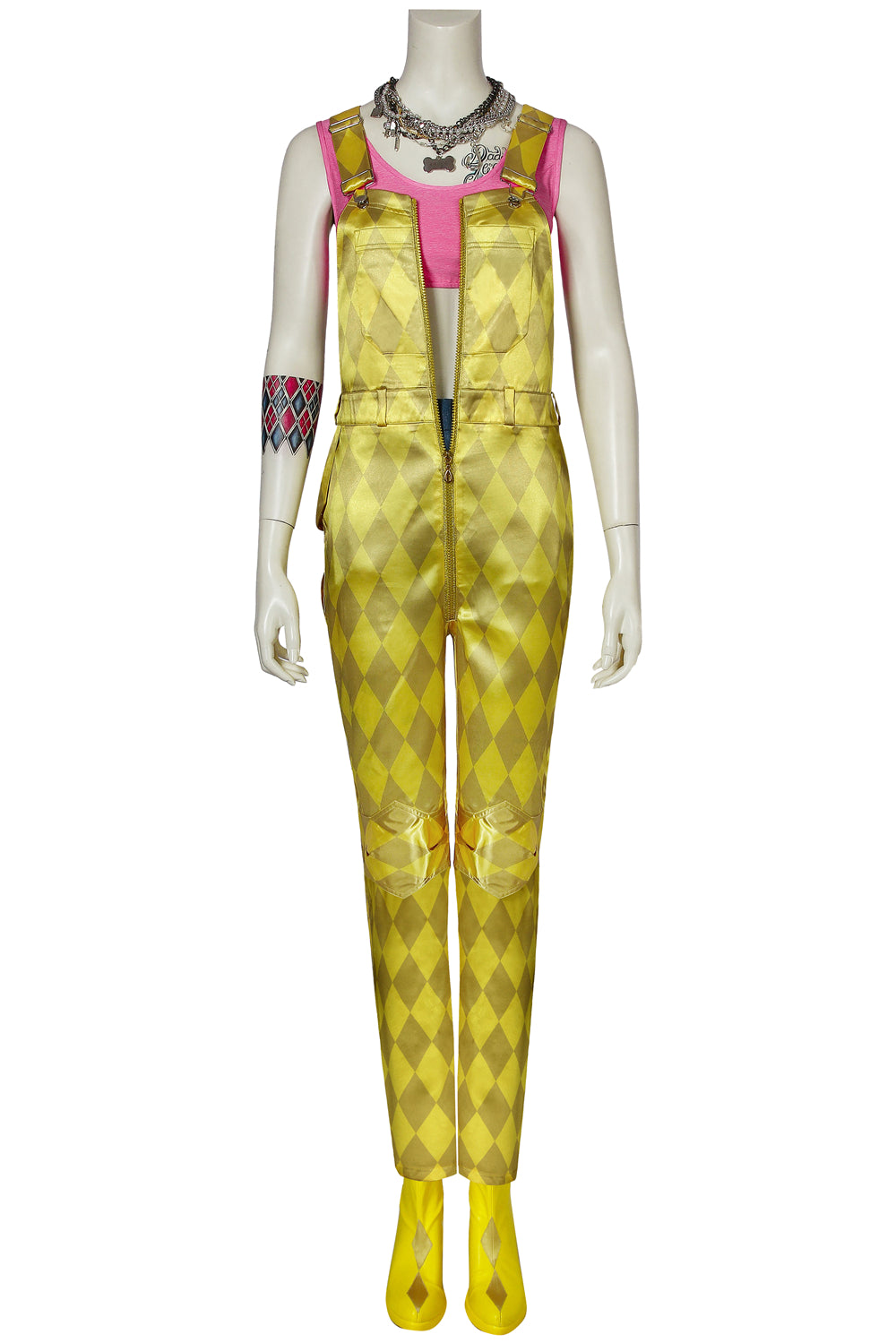 Costume de Cosplay de Harley Quinn en Combinaison Jaune