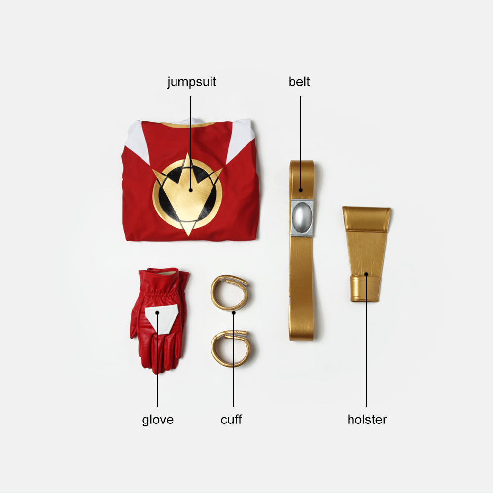 Costume Cosplay Du Ranger Rouge Power Rangers Dino Force